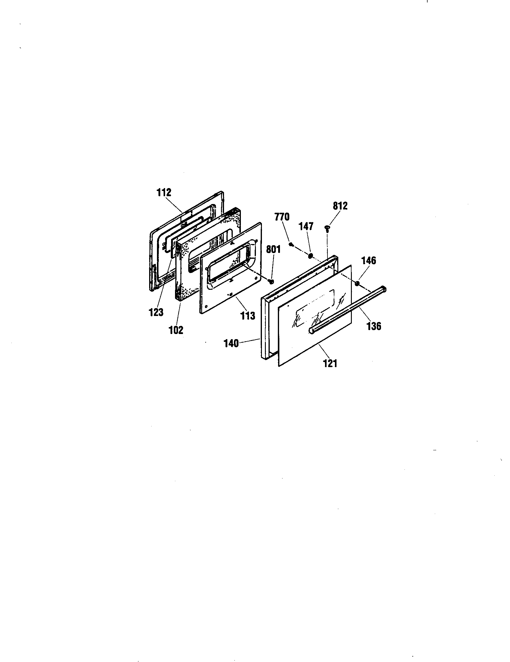 Kenmore 9114524194 door diagram