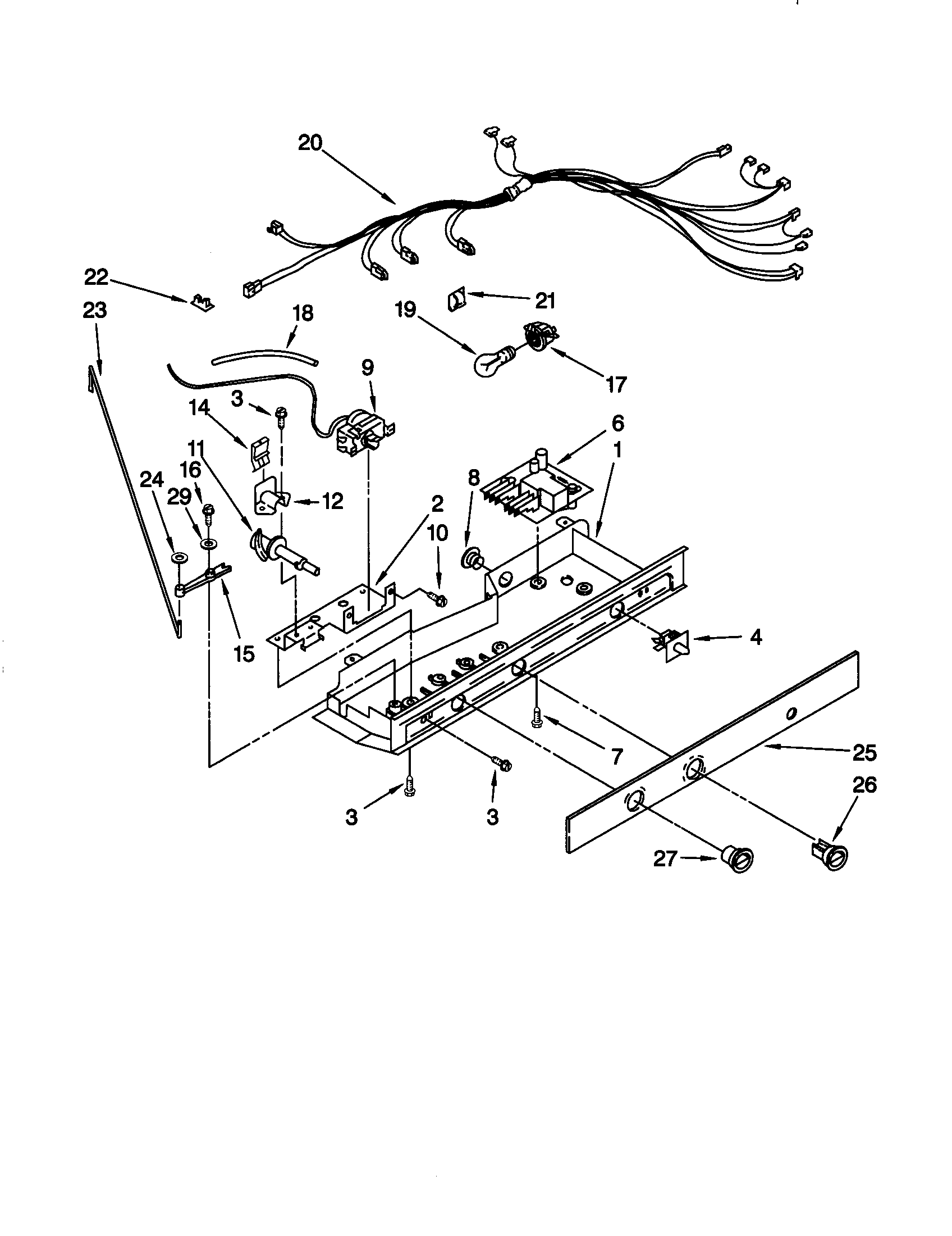 Kenmore 10659747990 control diagram