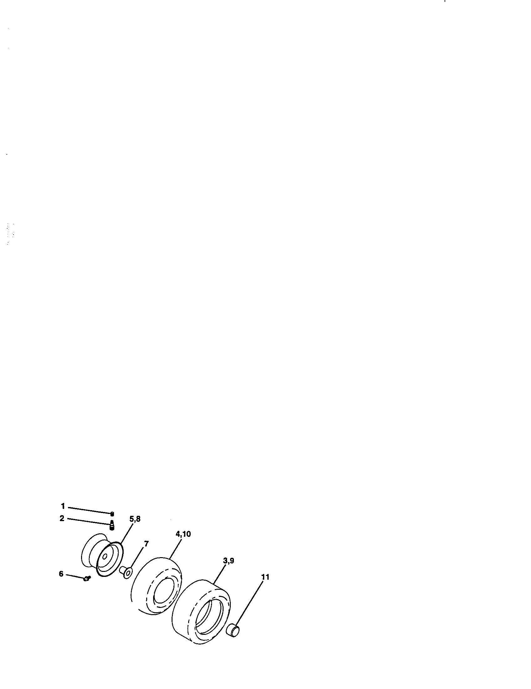 Craftsman 917258695 wheels and tires diagram