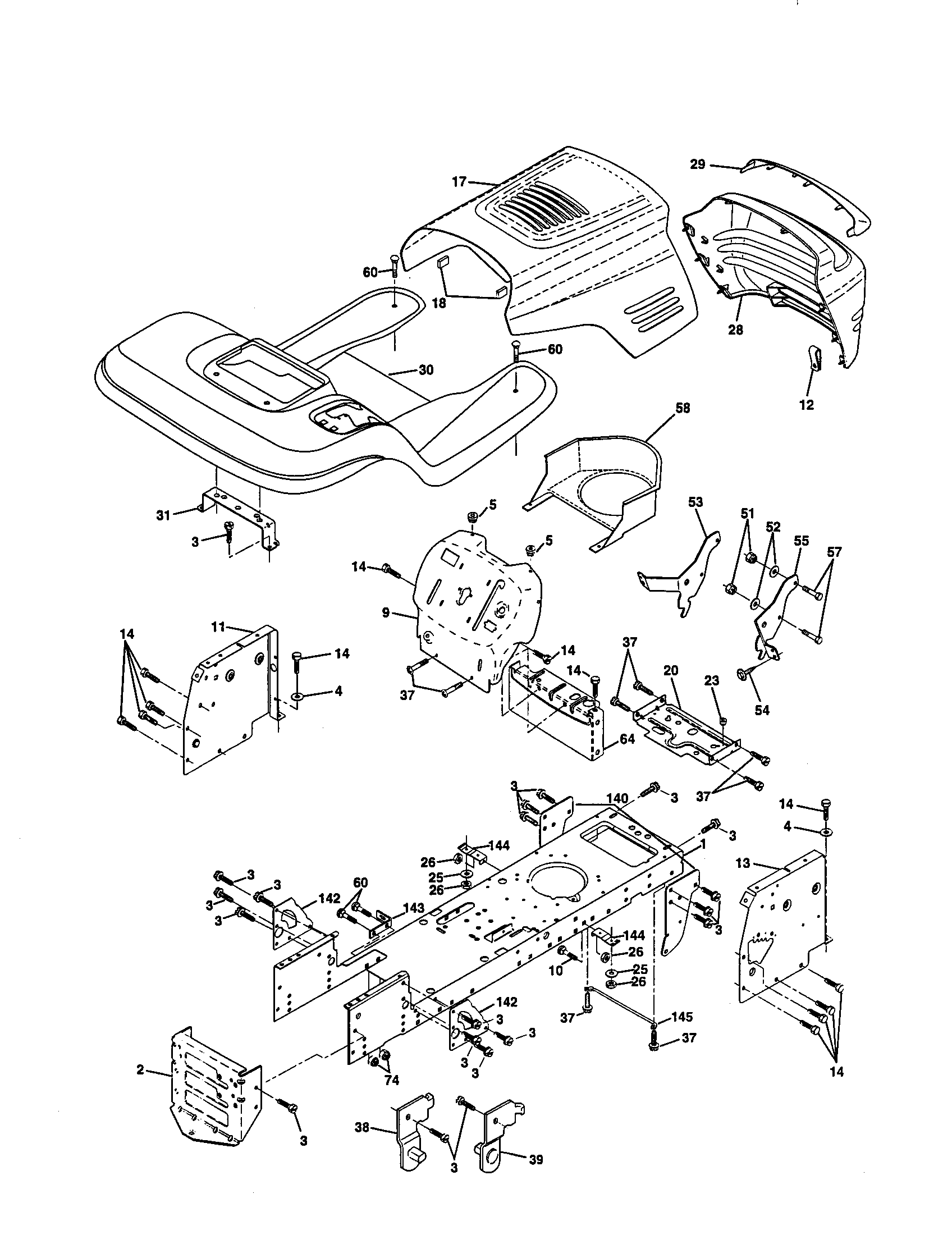 Craftsman 917259162 chassis and enclosures diagram