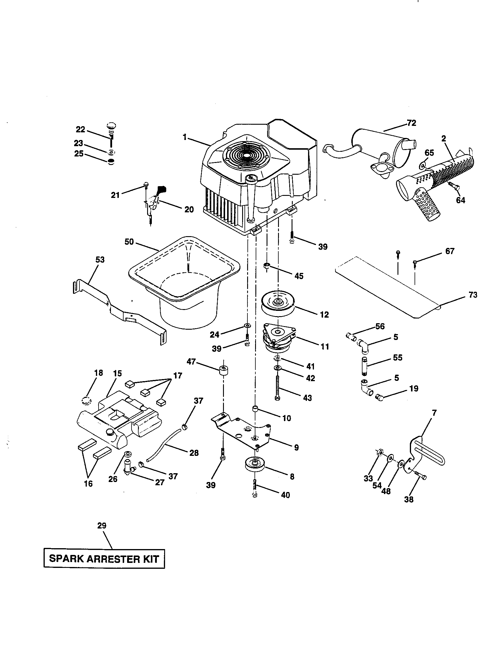Craftsman 917258922 engine diagram