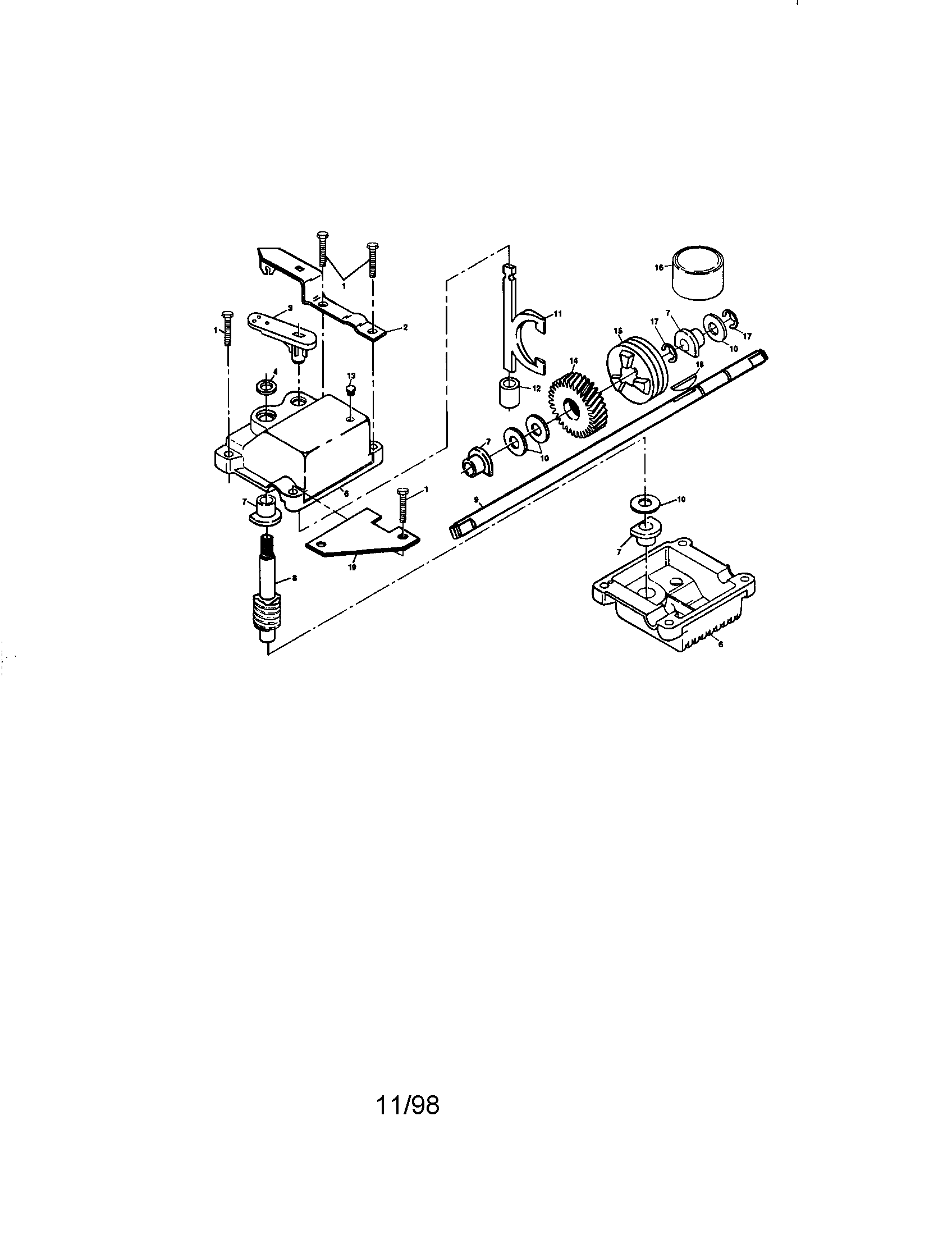 Craftsman 917377582 gear case assembly diagram