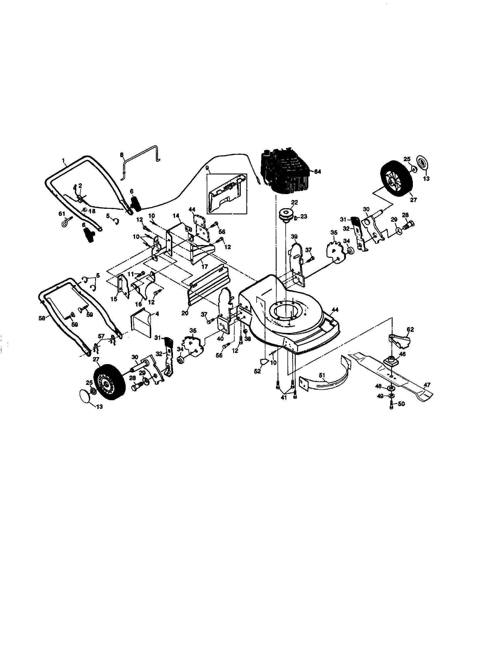 Craftsman 917377582 main frame diagram
