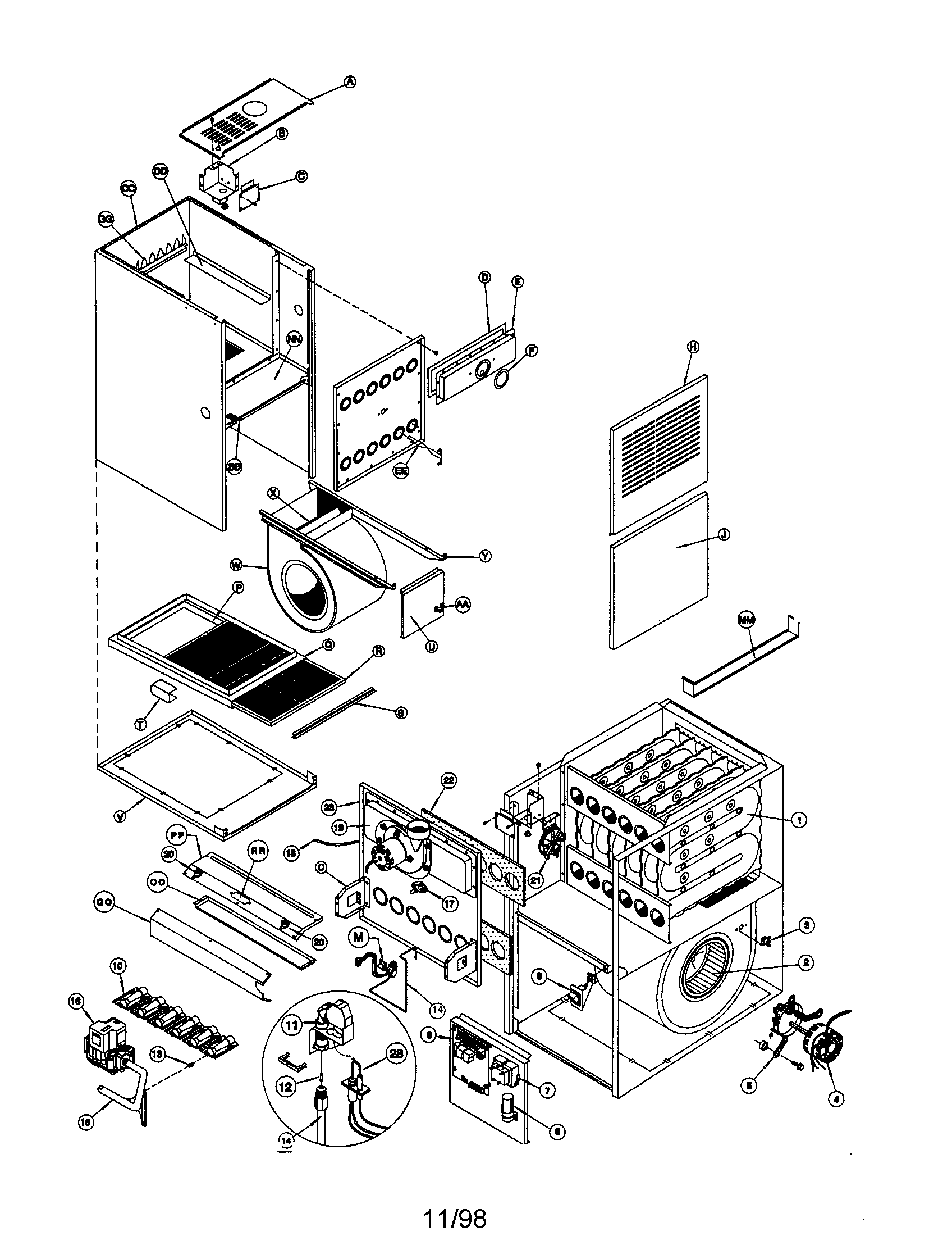 ICP NTC6075FBA1 replacement parts diagram