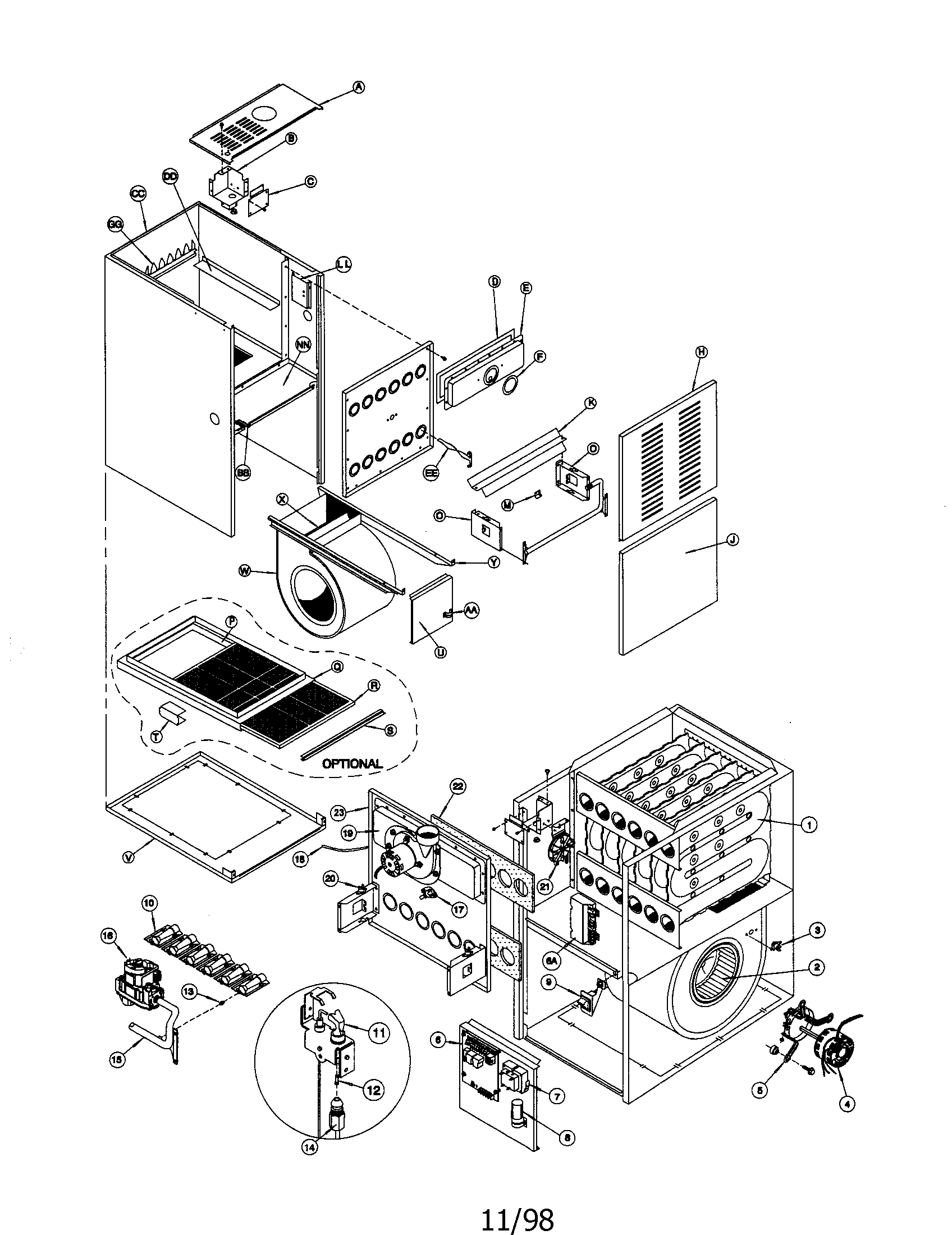 ICP NTG3075HFA3 replacement parts diagram