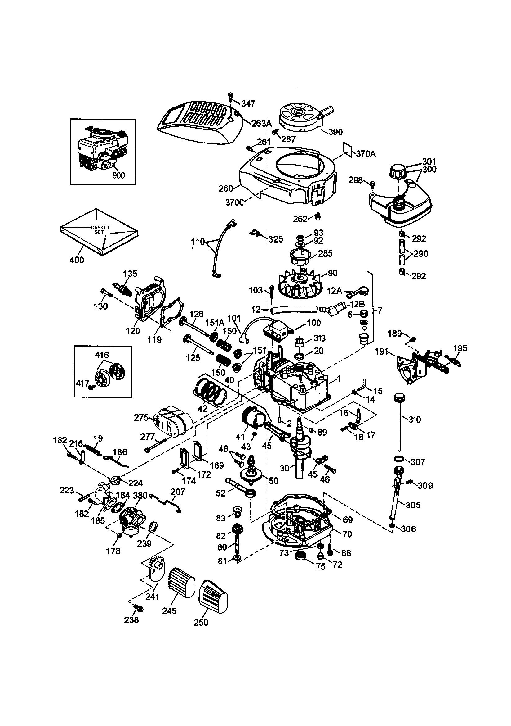Craftsman 917377563 craftsman 4-cycle engine diagram
