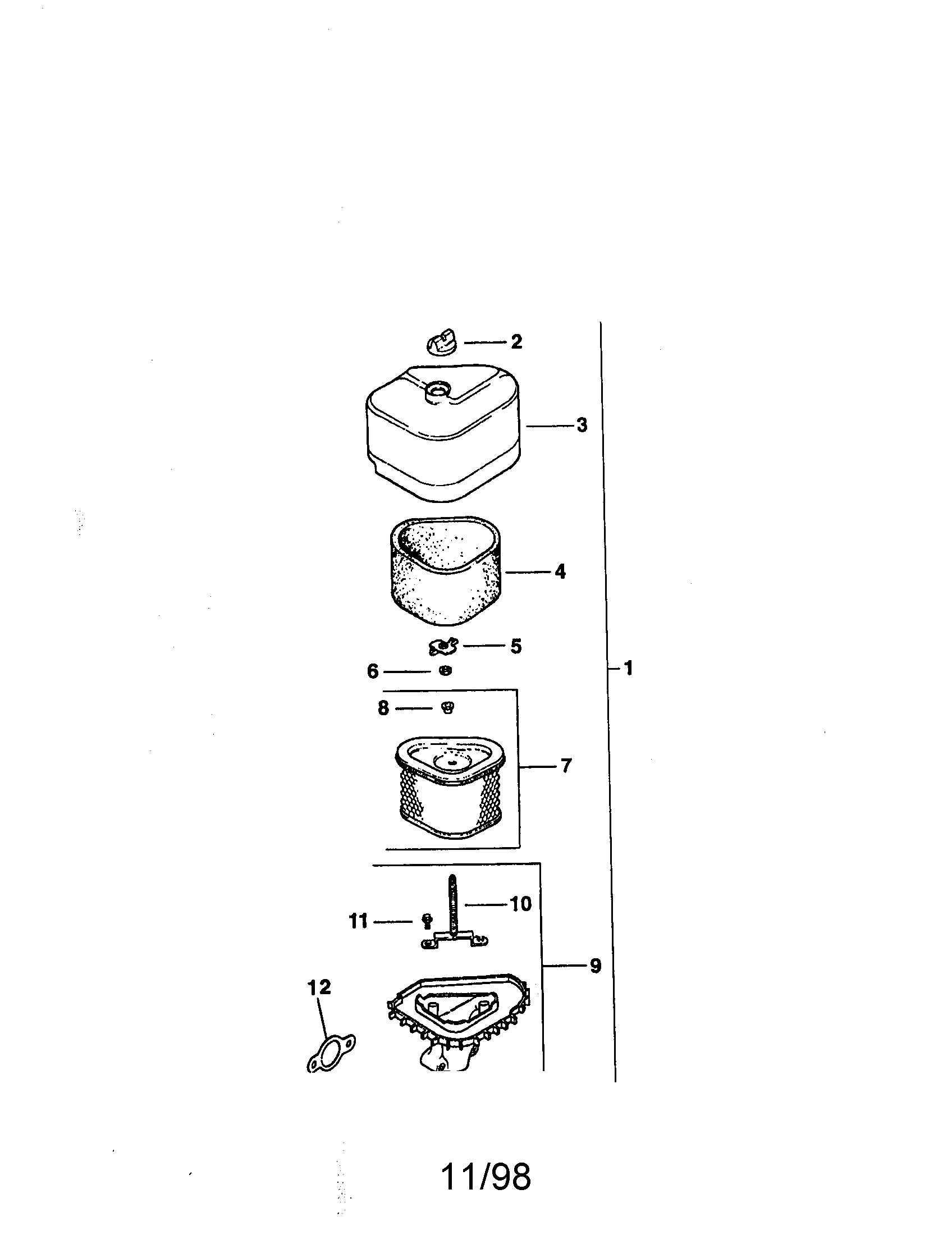 Craftsman 917271023 air intake diagram
