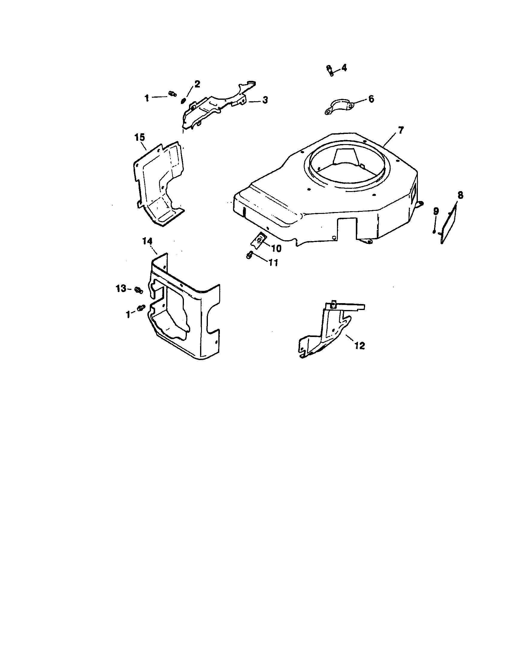 Craftsman 917271023 blower housing and baffles diagram