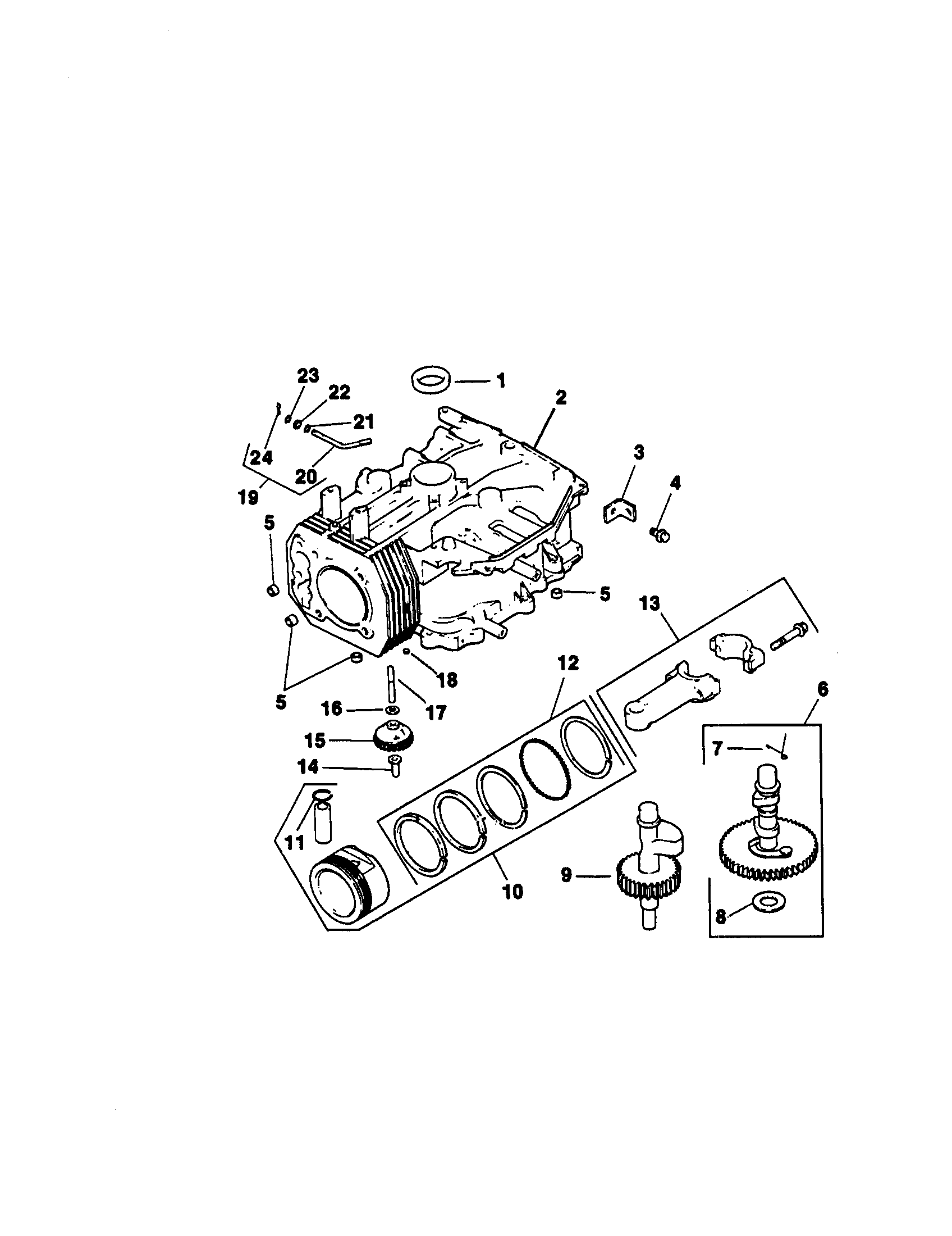 Craftsman 917271023 crankcase diagram