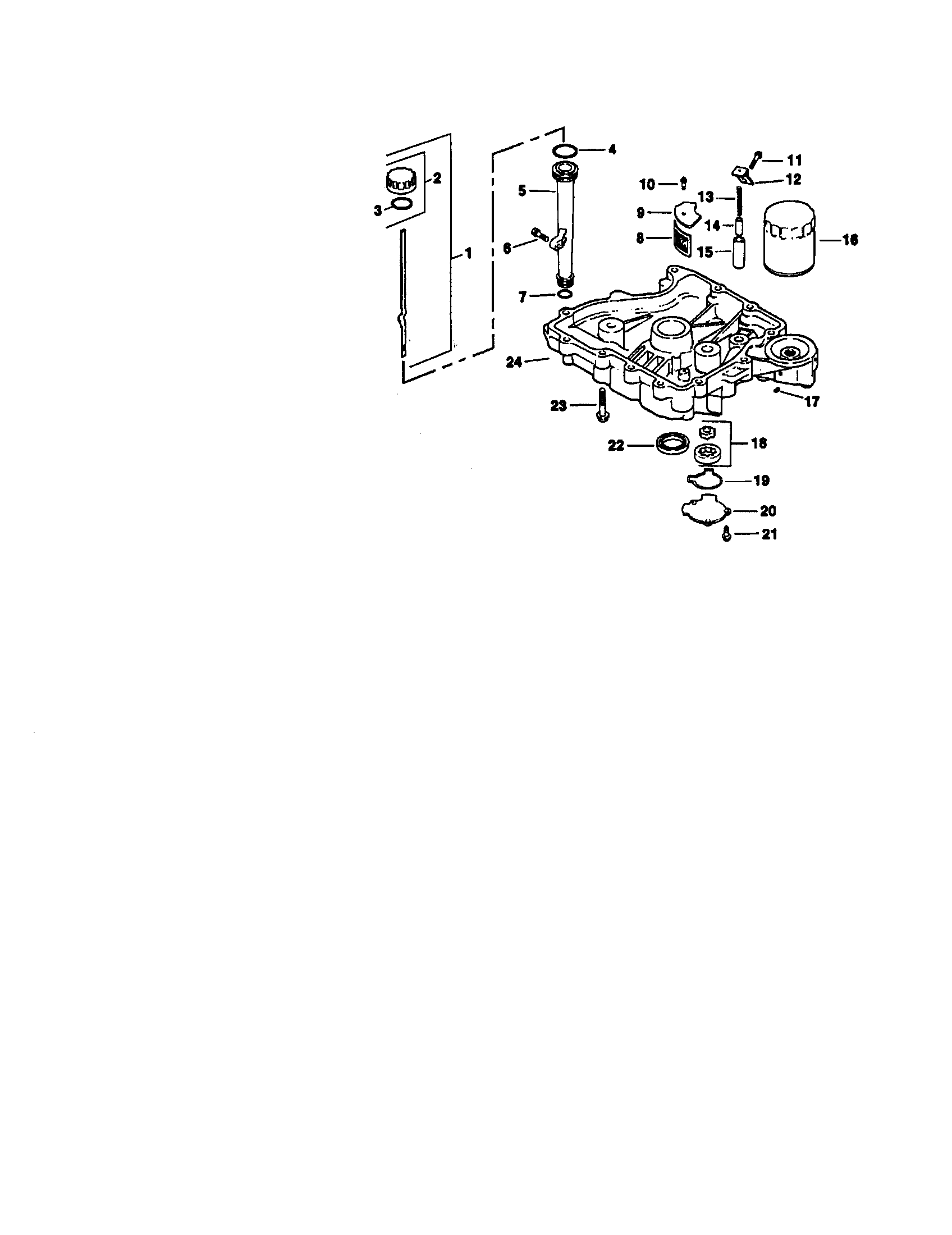 Craftsman 917271023 oil pan/lubrication diagram