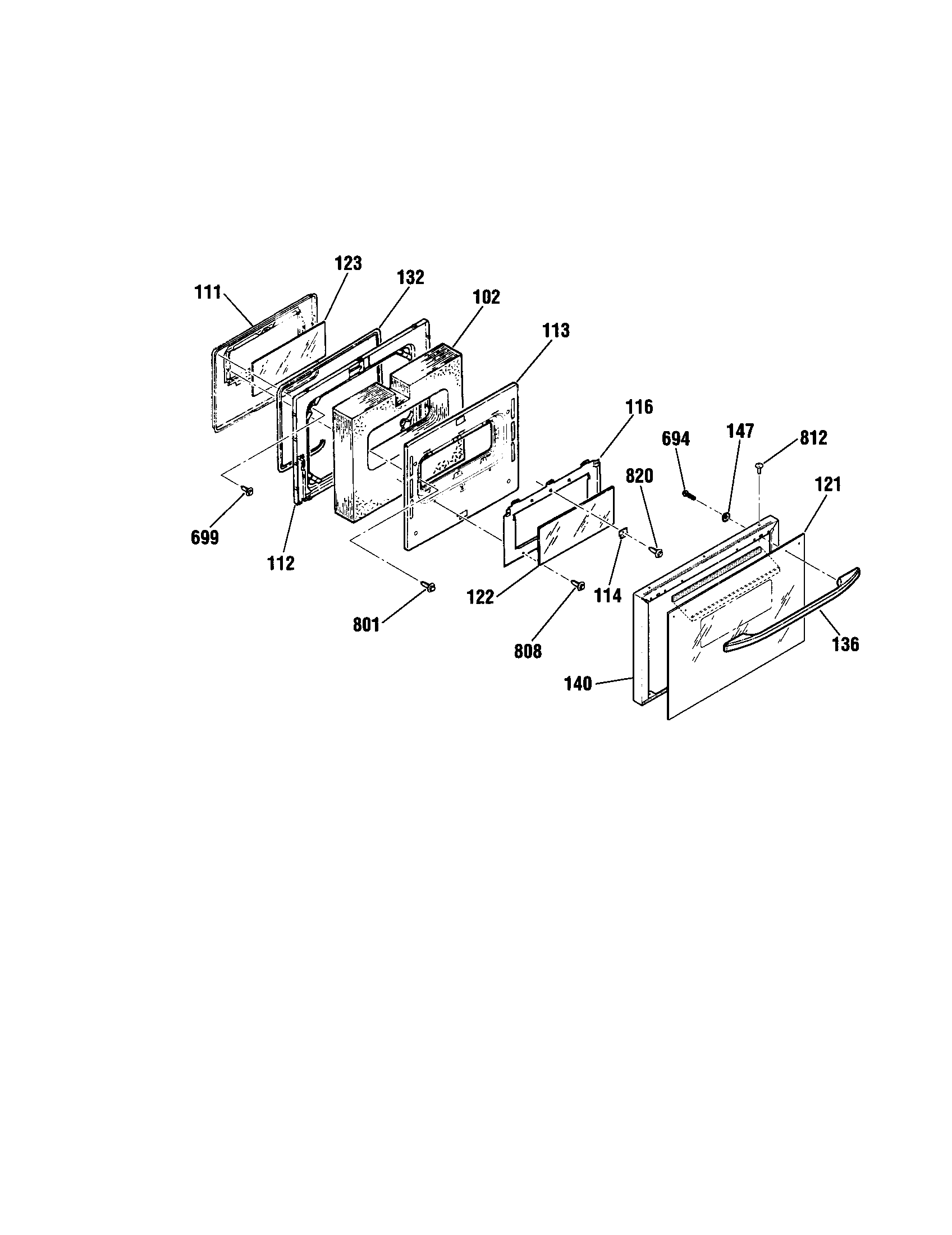 Kenmore 91193576790 door diagram
