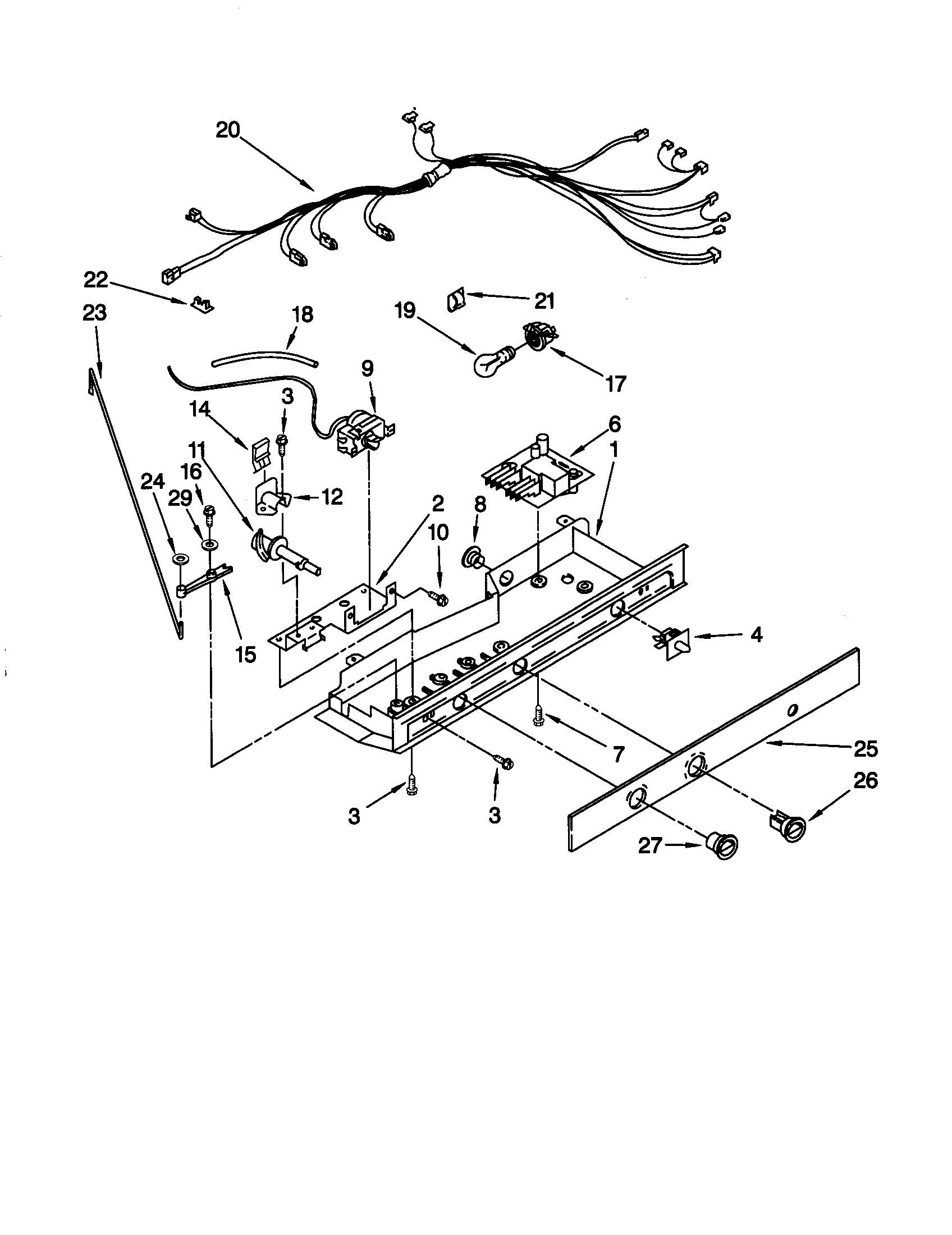 Kenmore 10659547990 control diagram