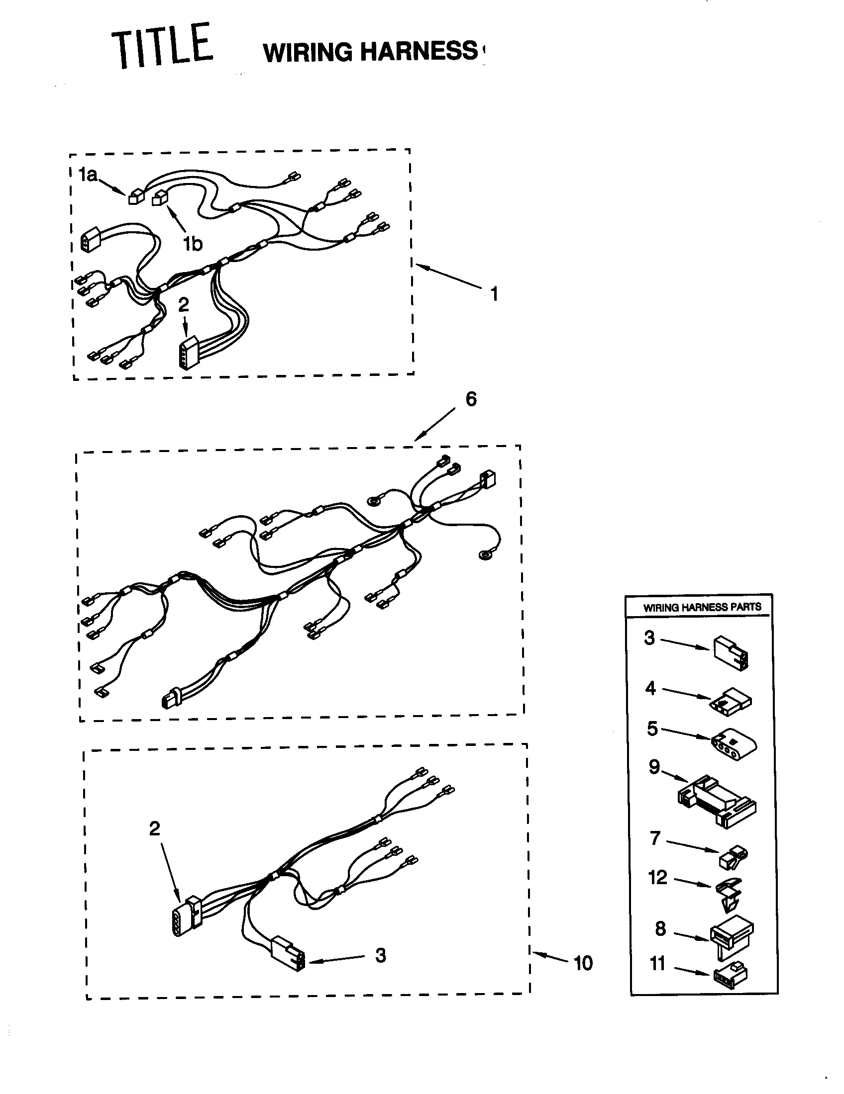 Kenmore 11076071691 wiring harness diagram