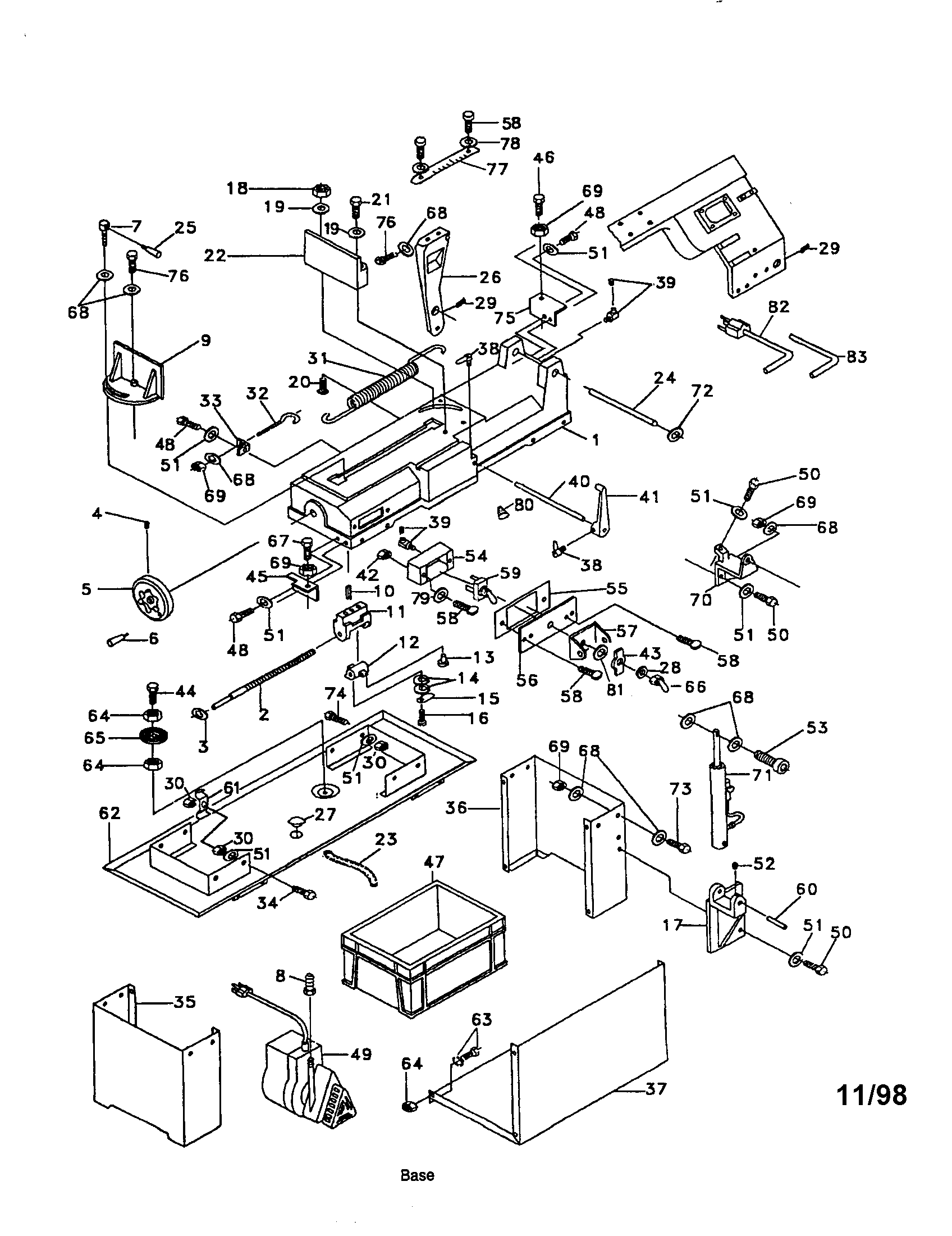 Craftsman 351214061 base diagram