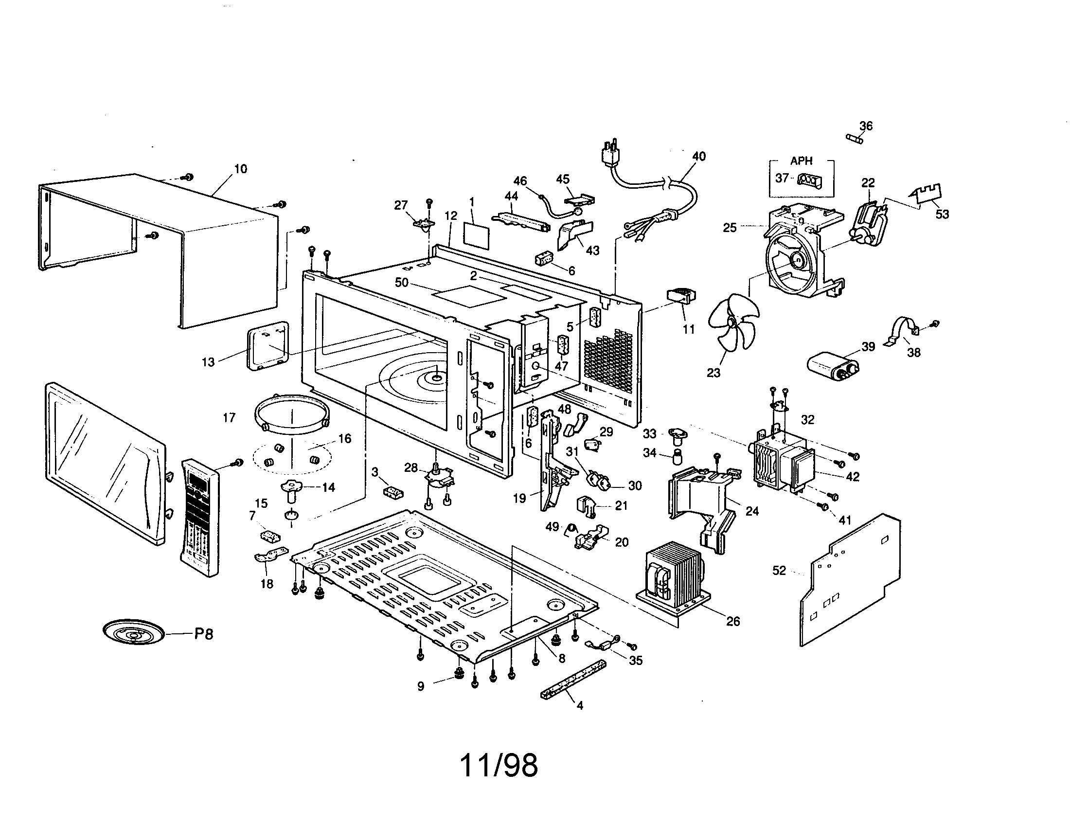 Panasonic NNS767WAS page 1 diagram