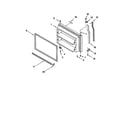 KitchenAid KTRS22MGAL01 freezer door diagram