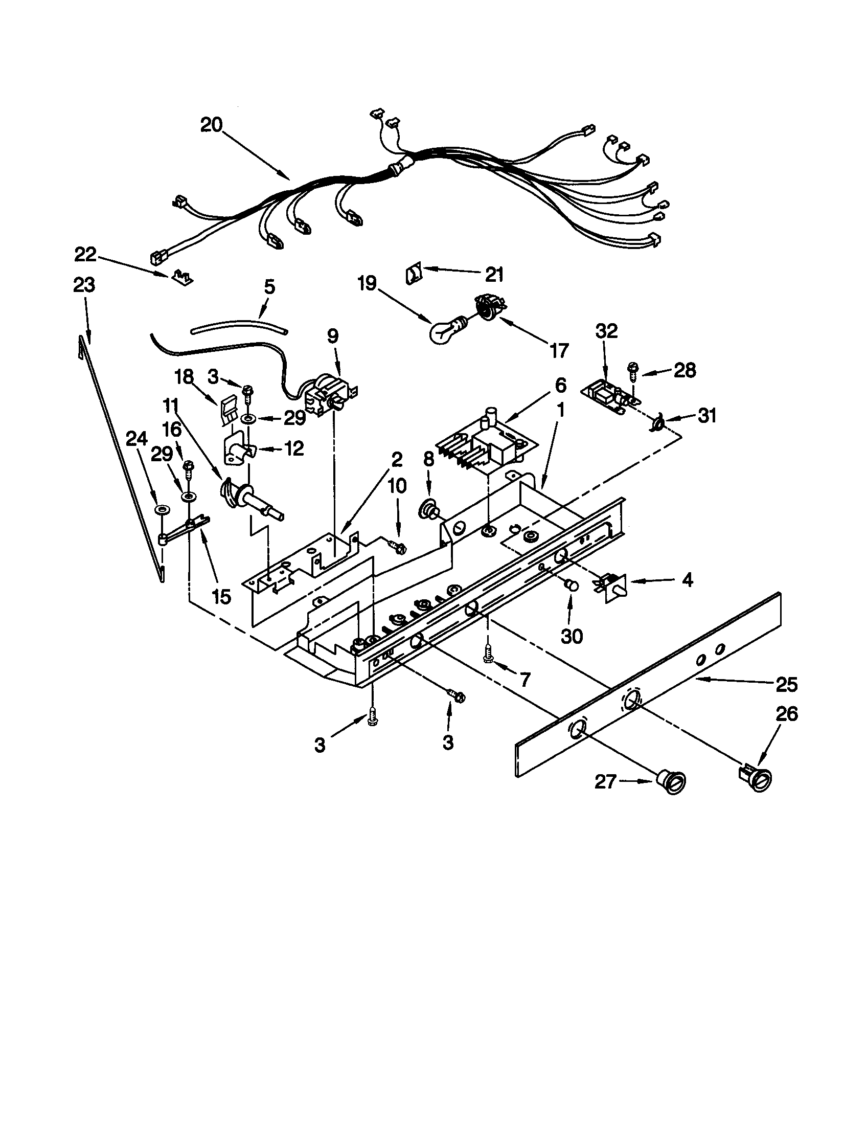 Kenmore 10658287891 control diagram