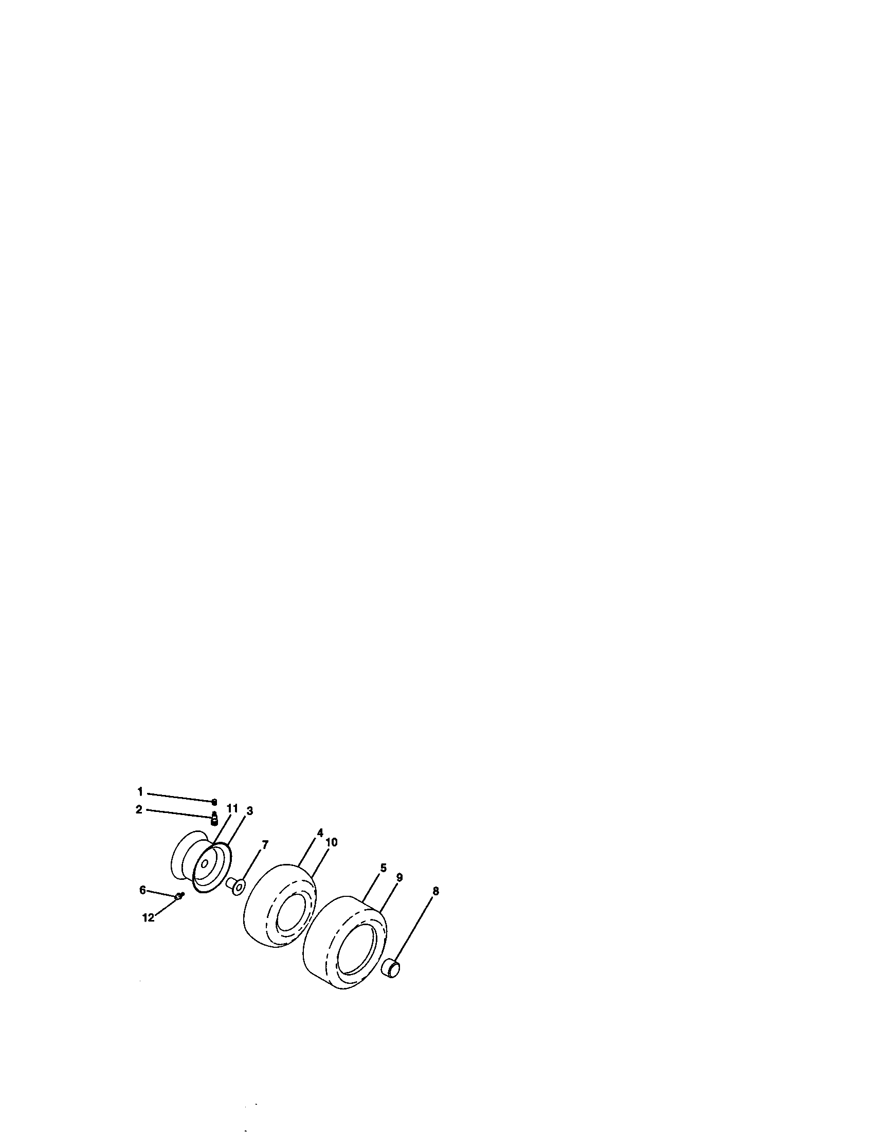 Craftsman 917273060 wheels and tires diagram