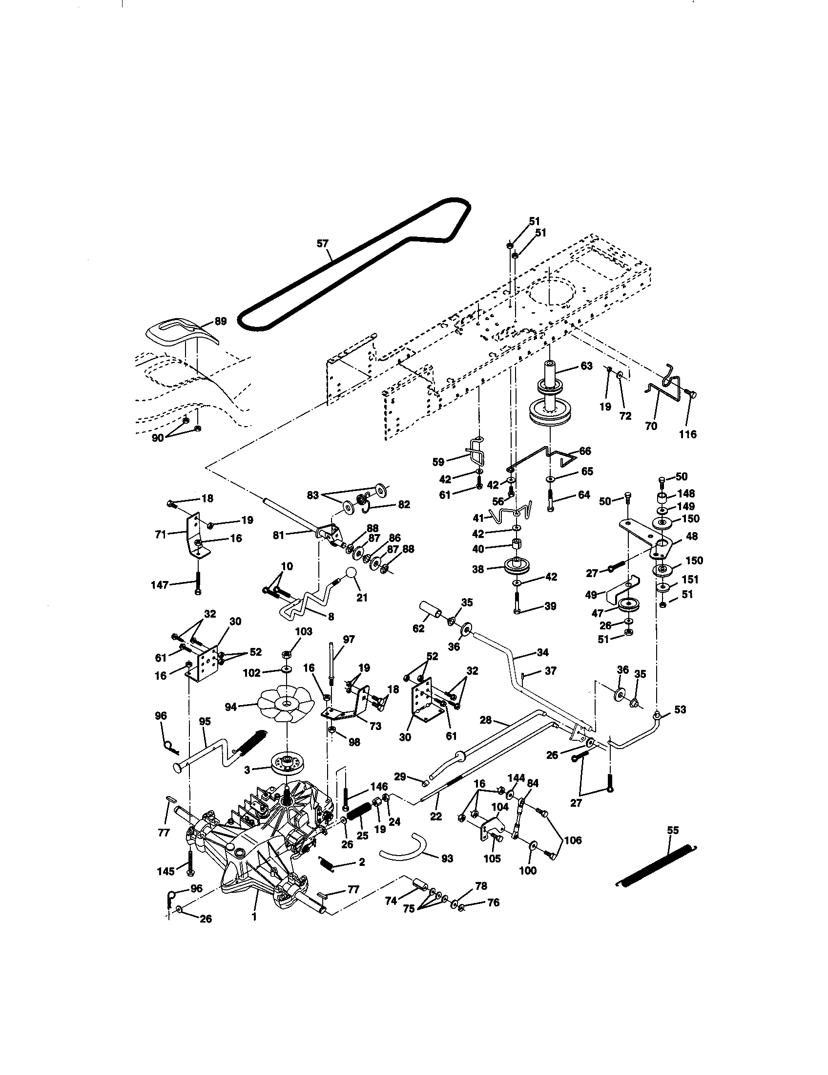 Craftsman 917270780 ground drive diagram