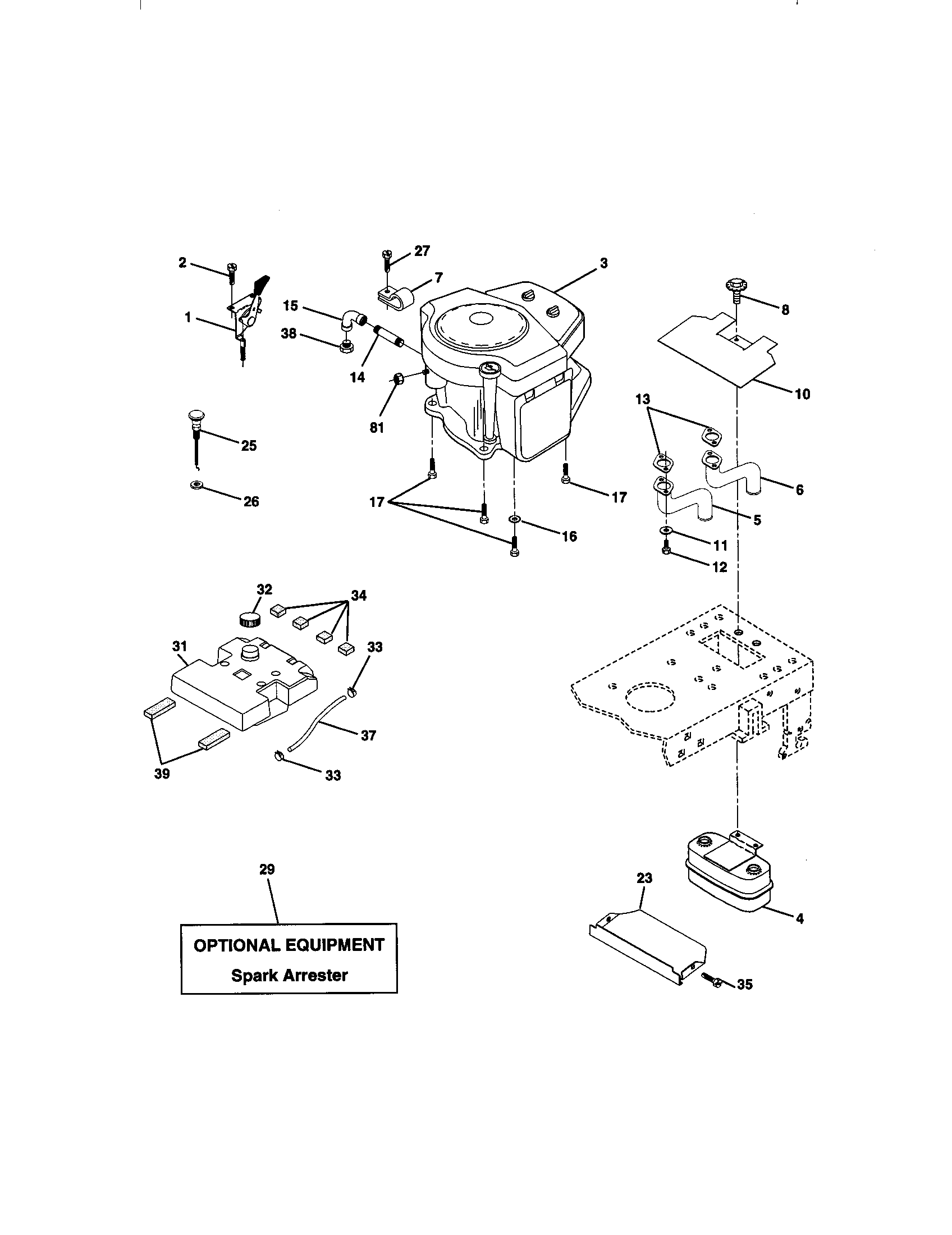 Craftsman 917270780 engine diagram