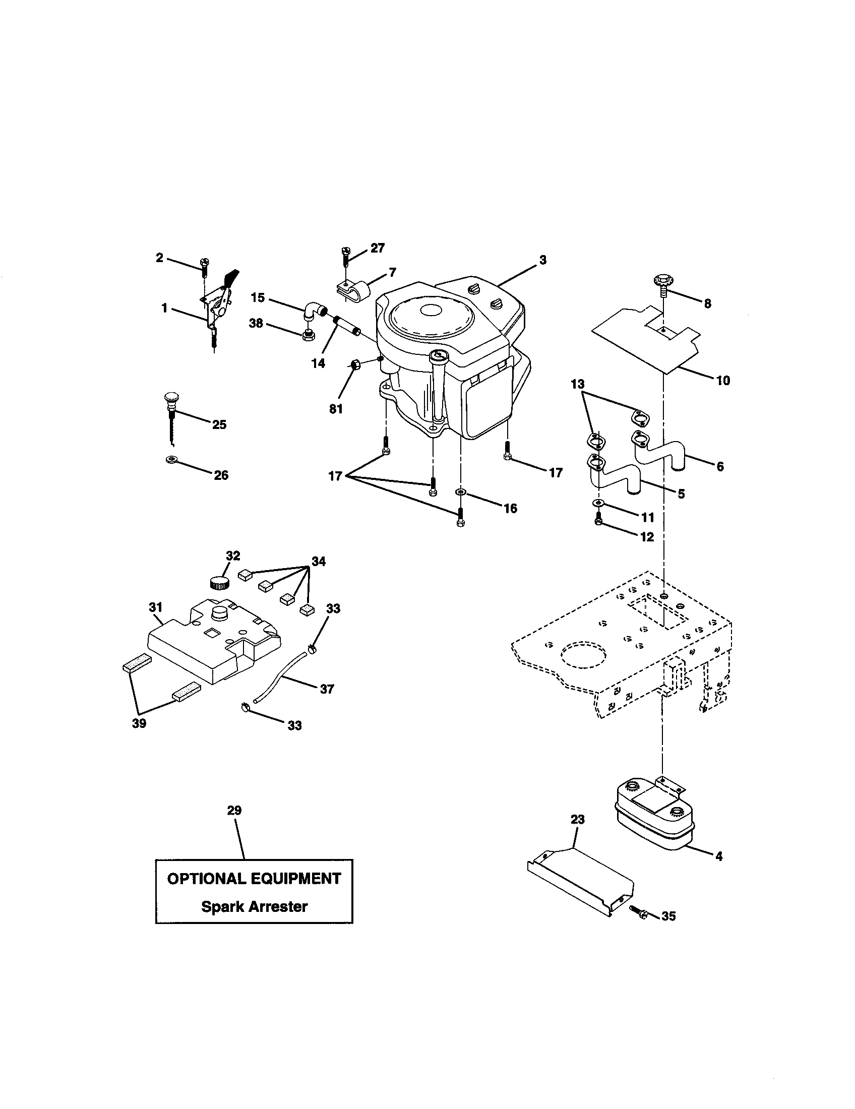 Craftsman 917270770 engine diagram
