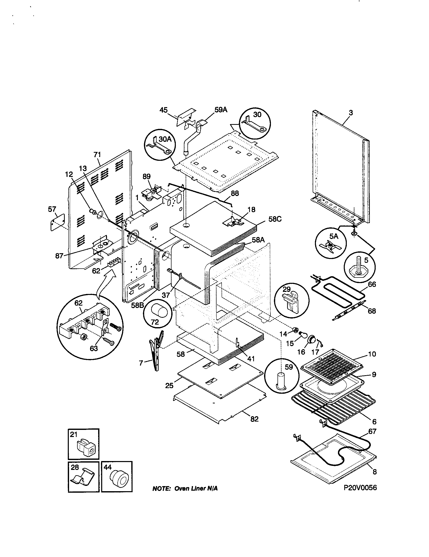 Kenmore 79095731891 body diagram