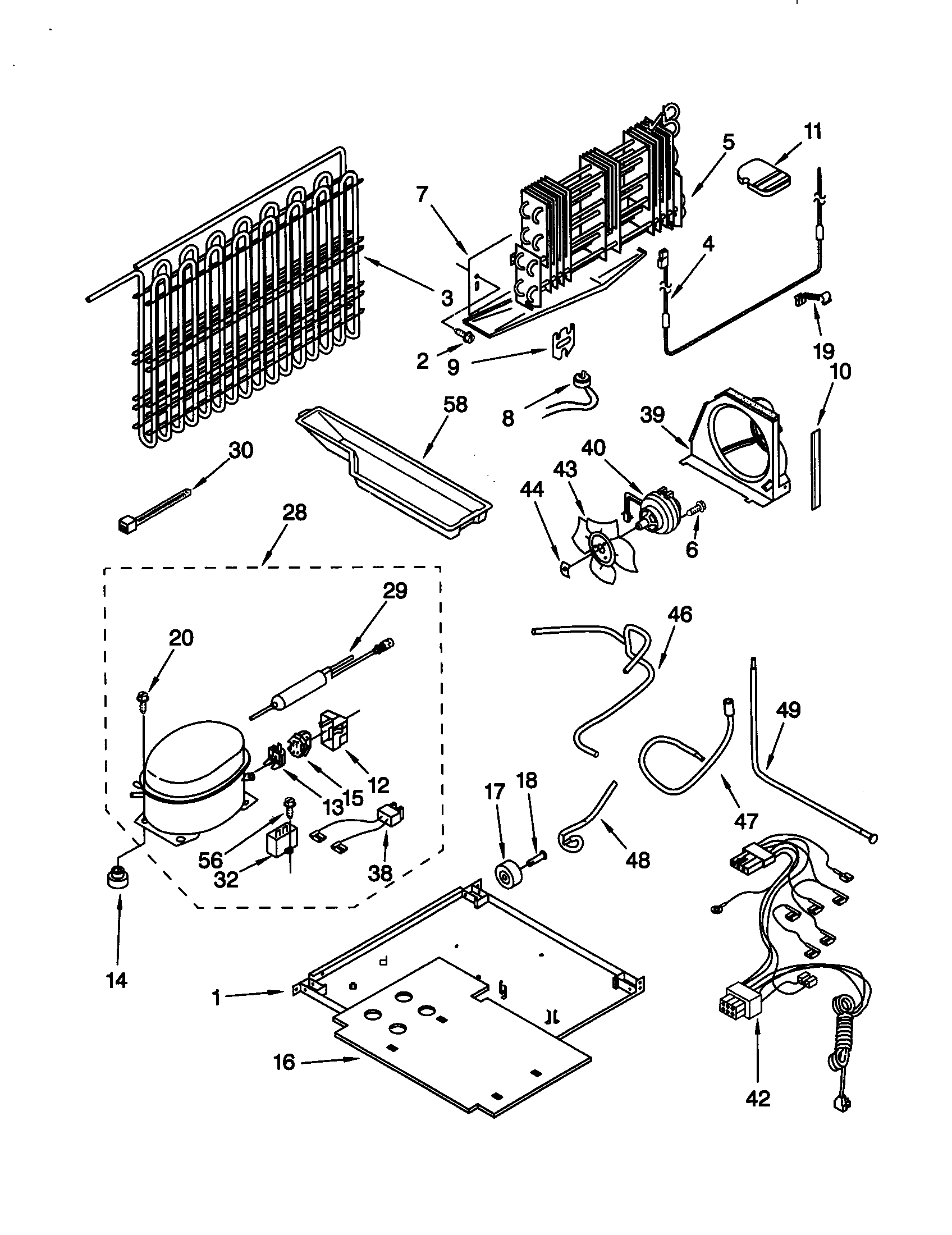 Whirlpool ET19RKXGN00 unit diagram