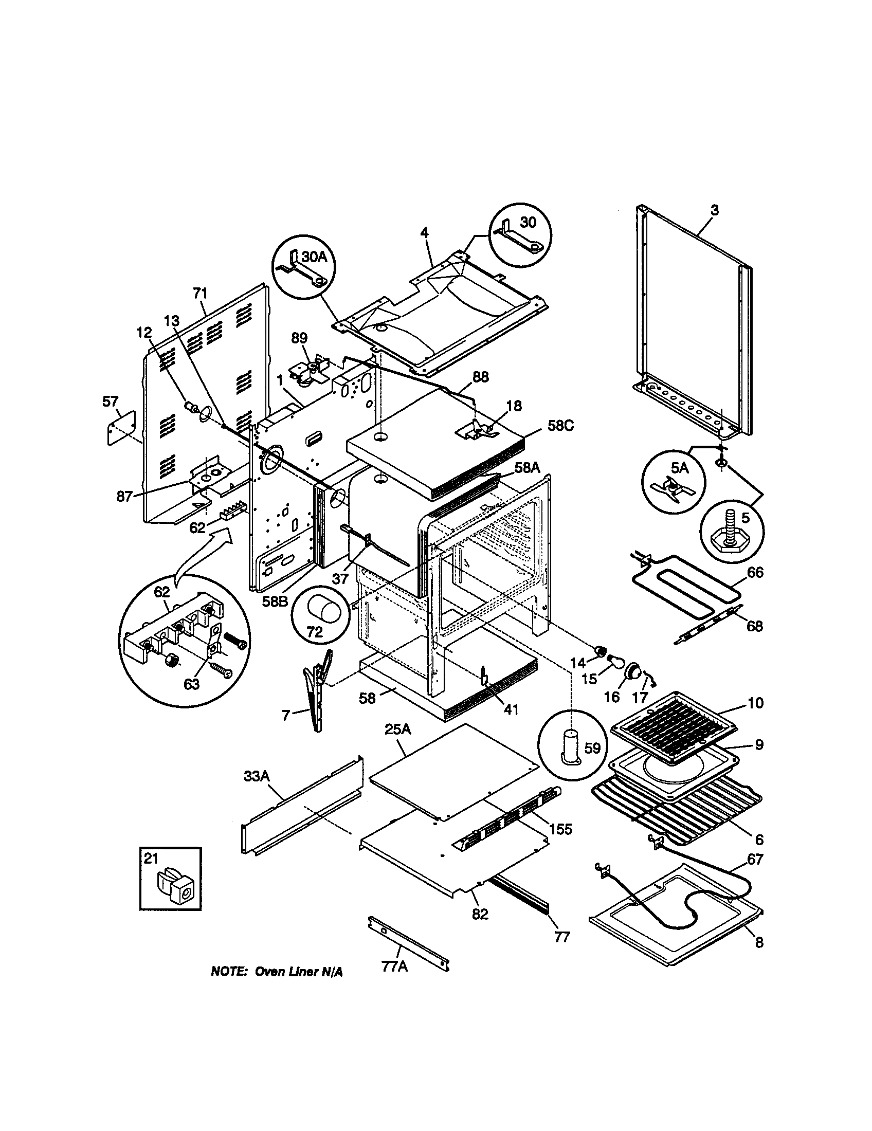 Kenmore 79095718891 body diagram