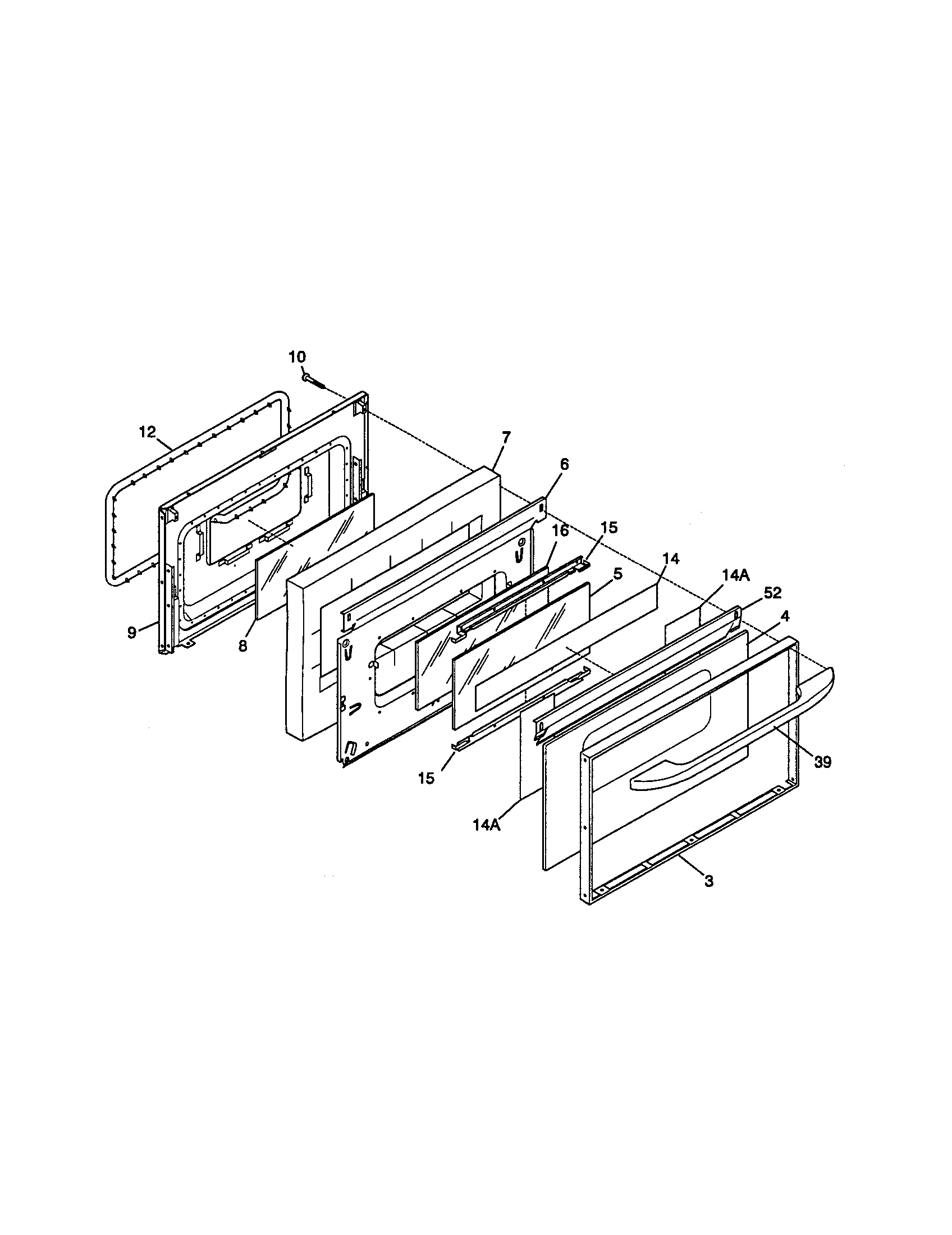 Kenmore 79095718891 door diagram