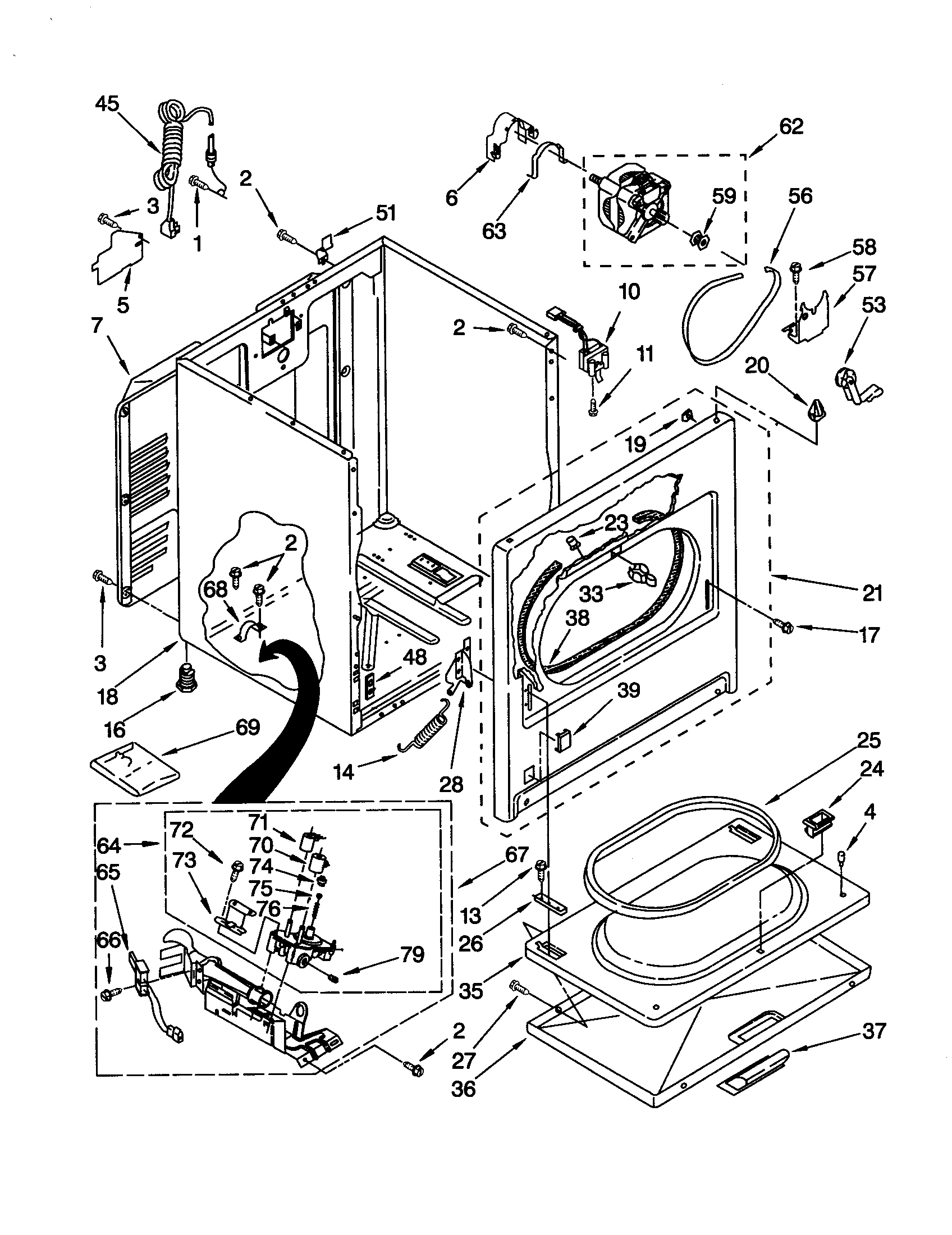 Whirlpool GGQ8858EQ1 cabinet diagram