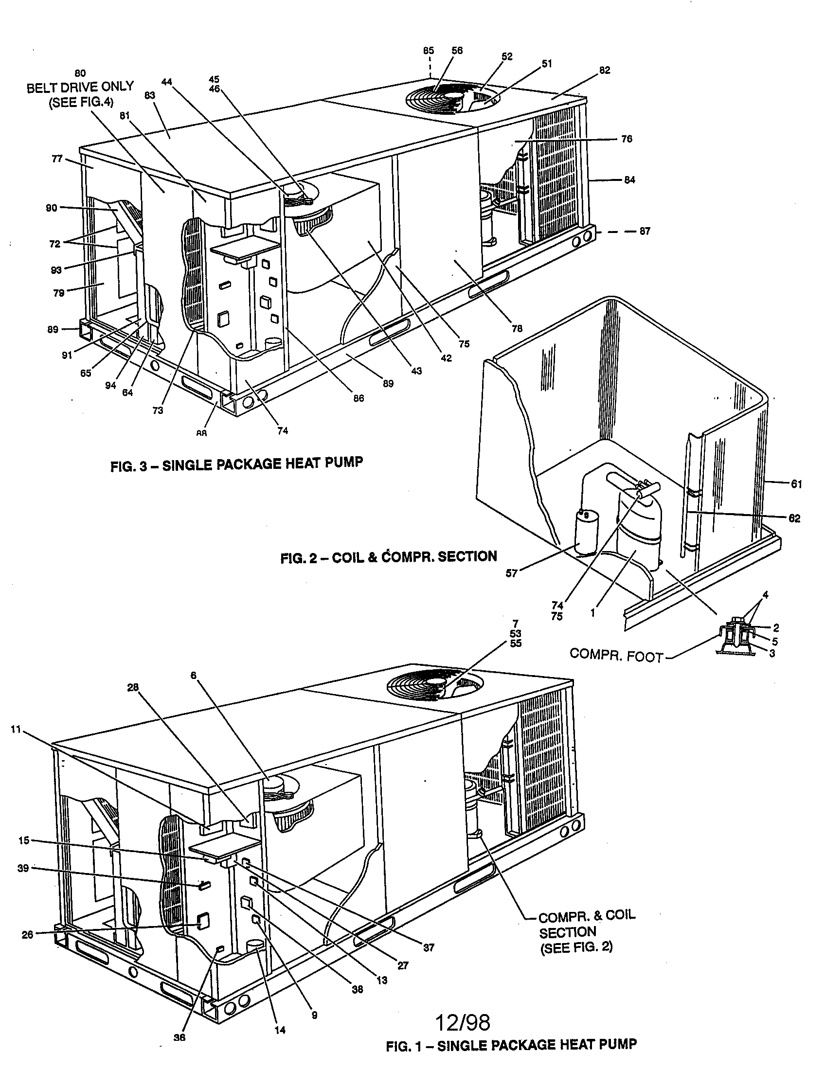 York B3CH060A25 replacement parts diagram