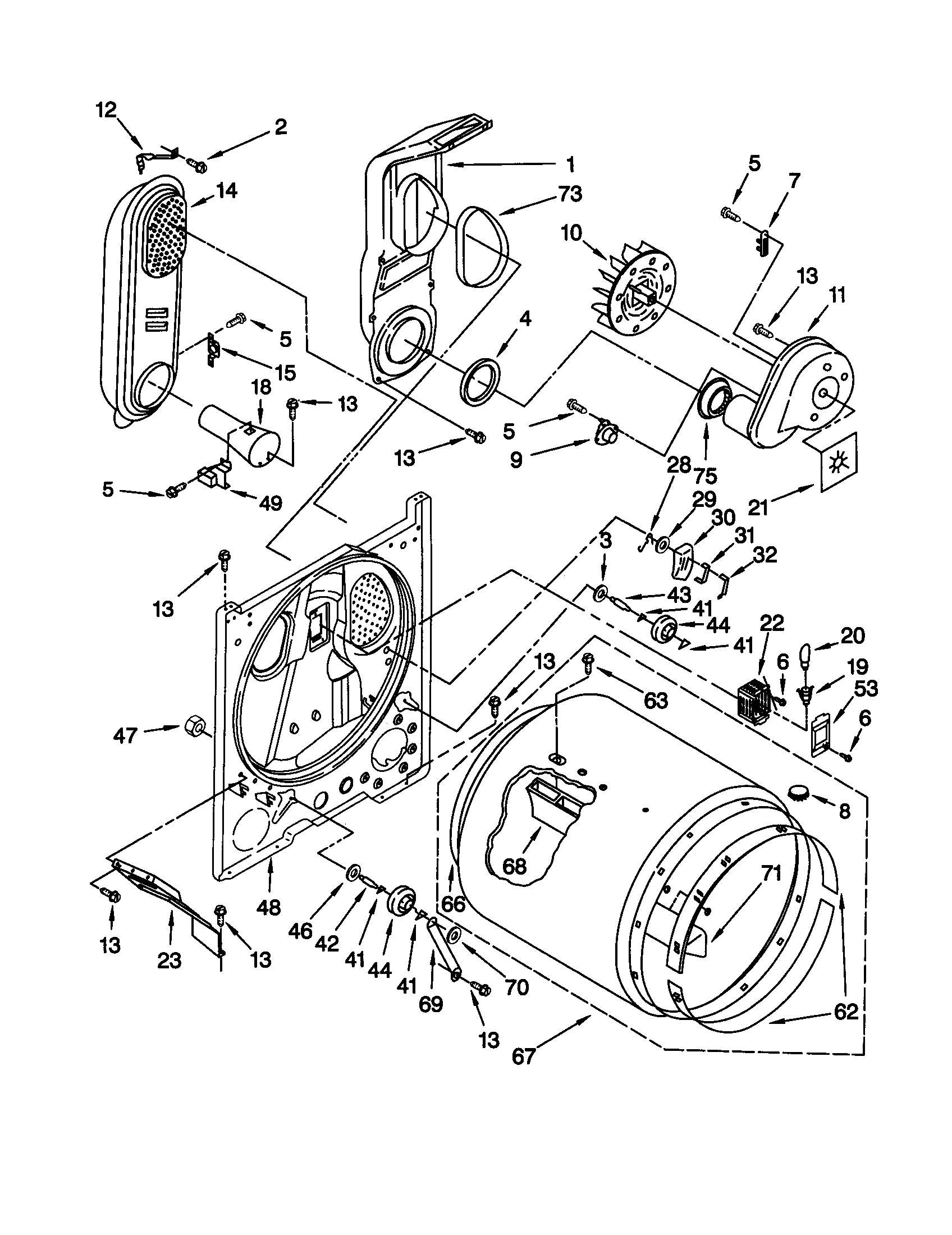 Whirlpool LGR8858EQ3 bulkhead diagram
