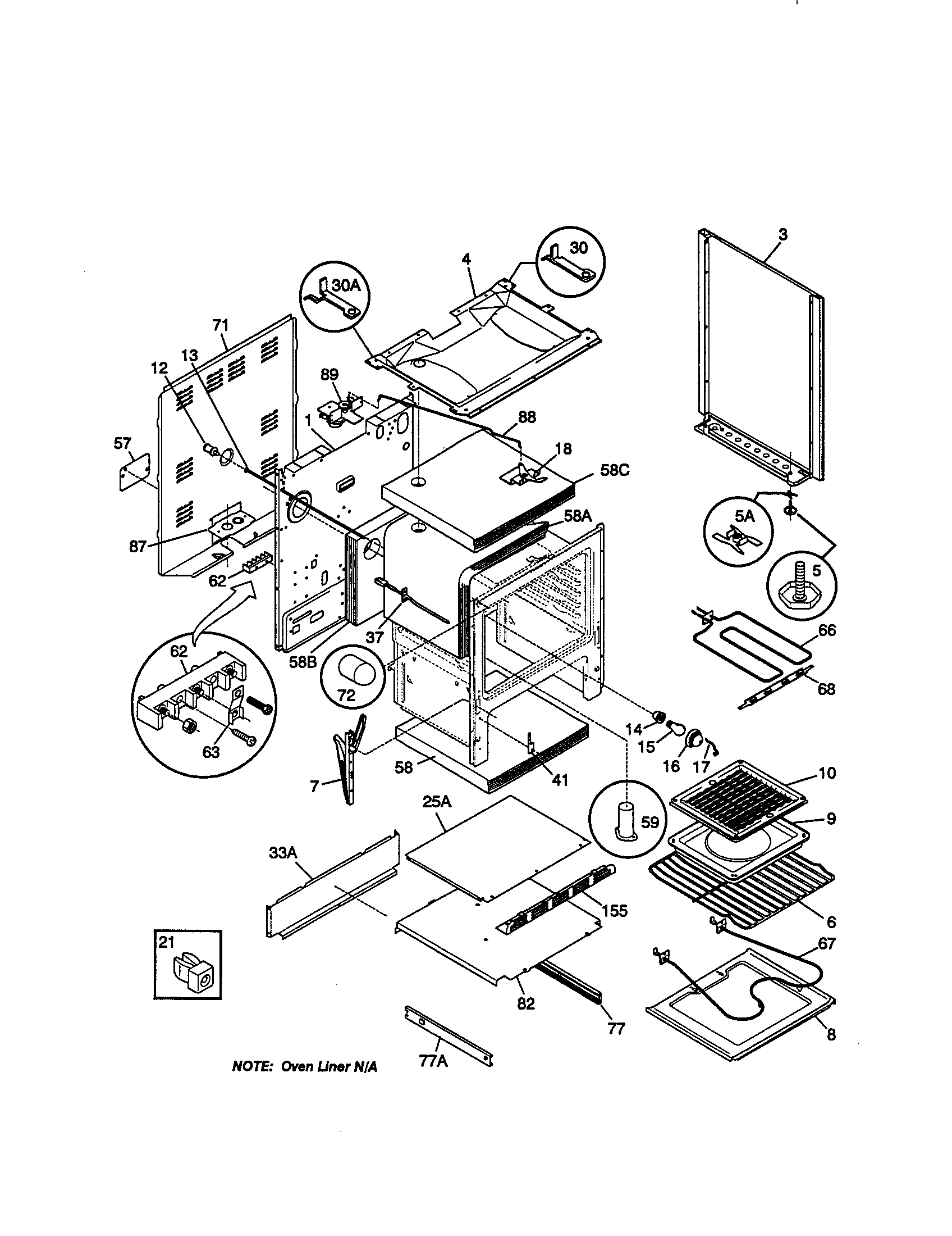 Kenmore 79095715891 body diagram