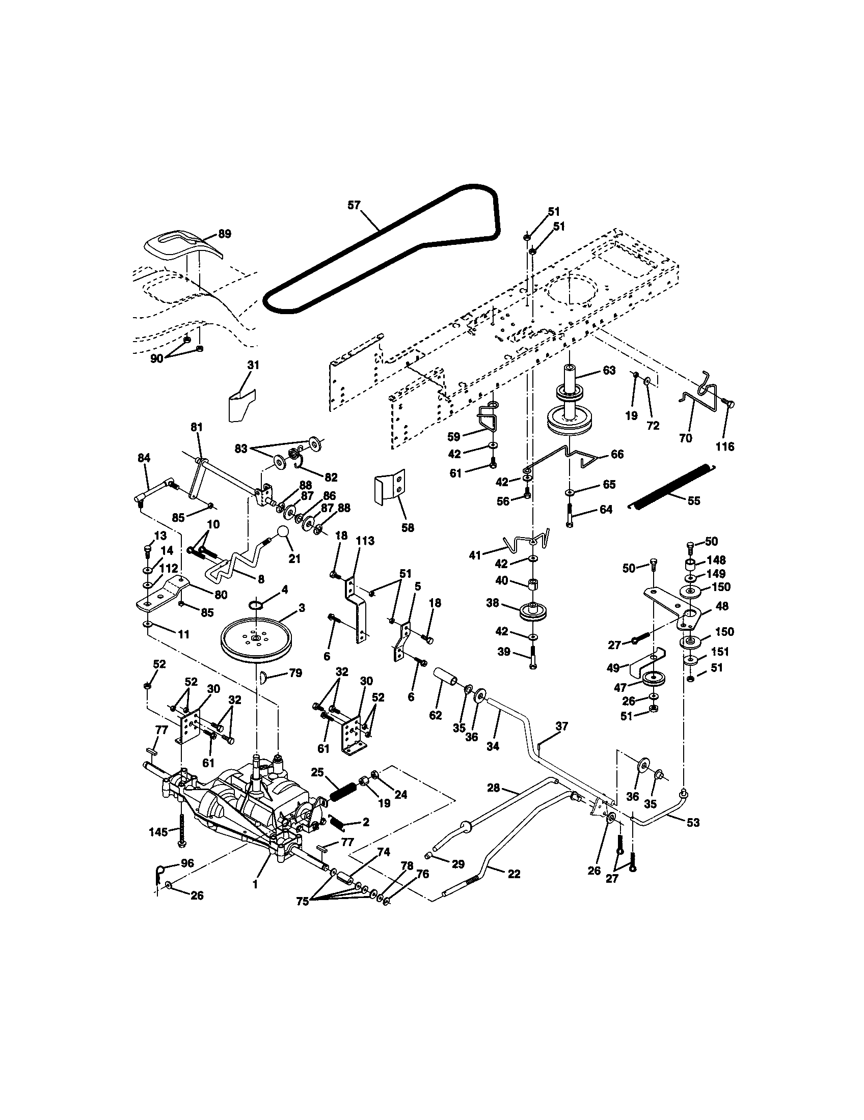 Craftsman 917271111 ground drive diagram