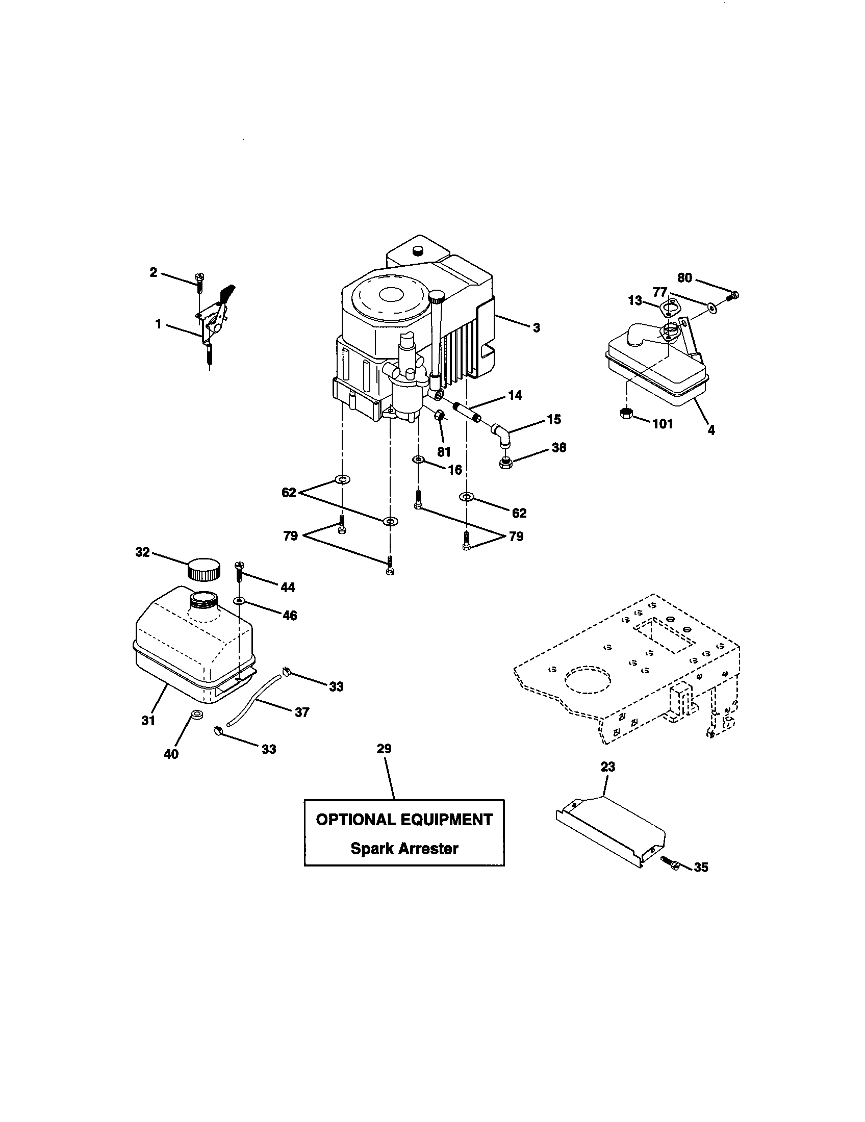 Craftsman 917271111 engine diagram