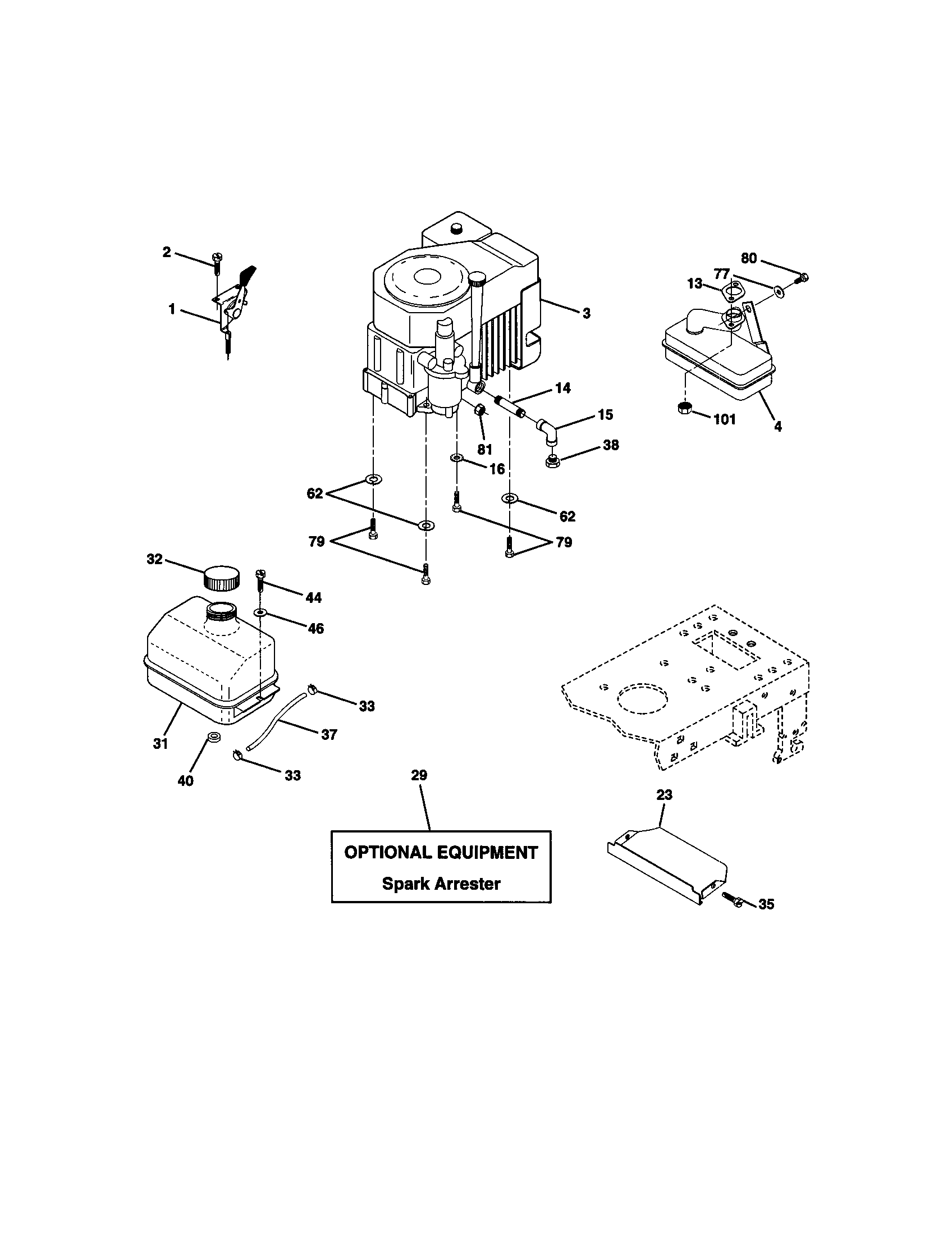Craftsman 917271013 engine diagram