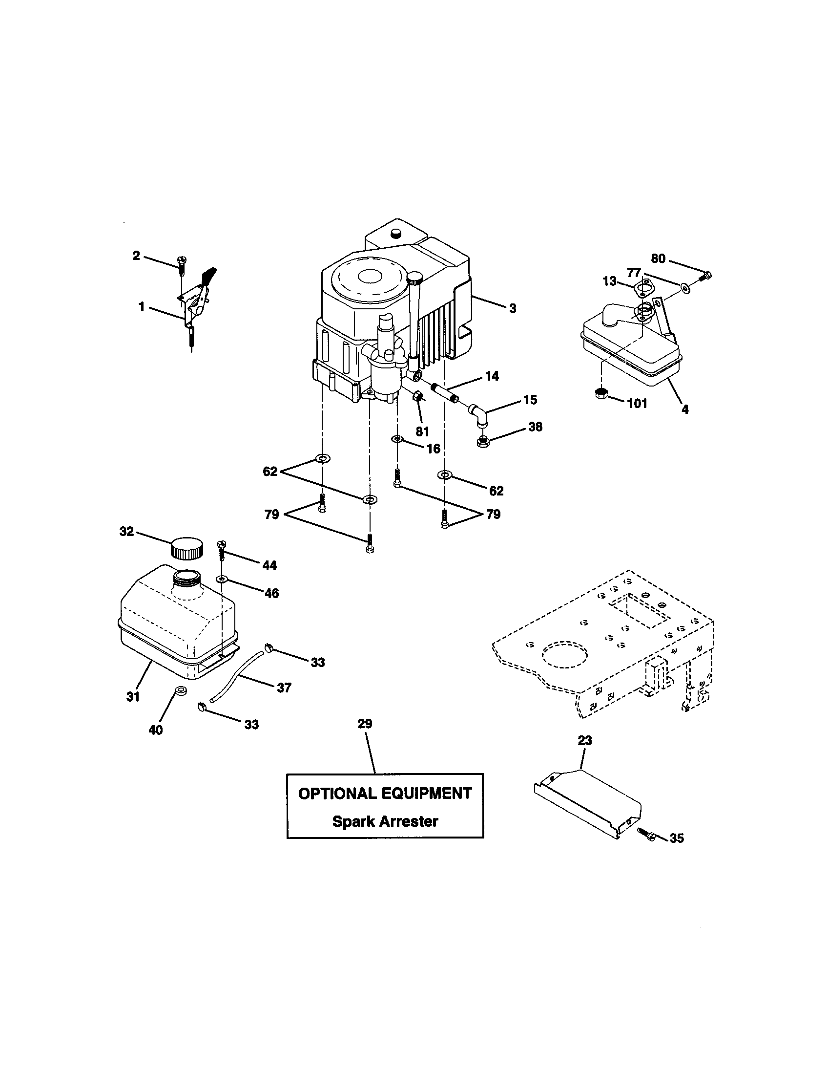 Craftsman 917271023 engine diagram