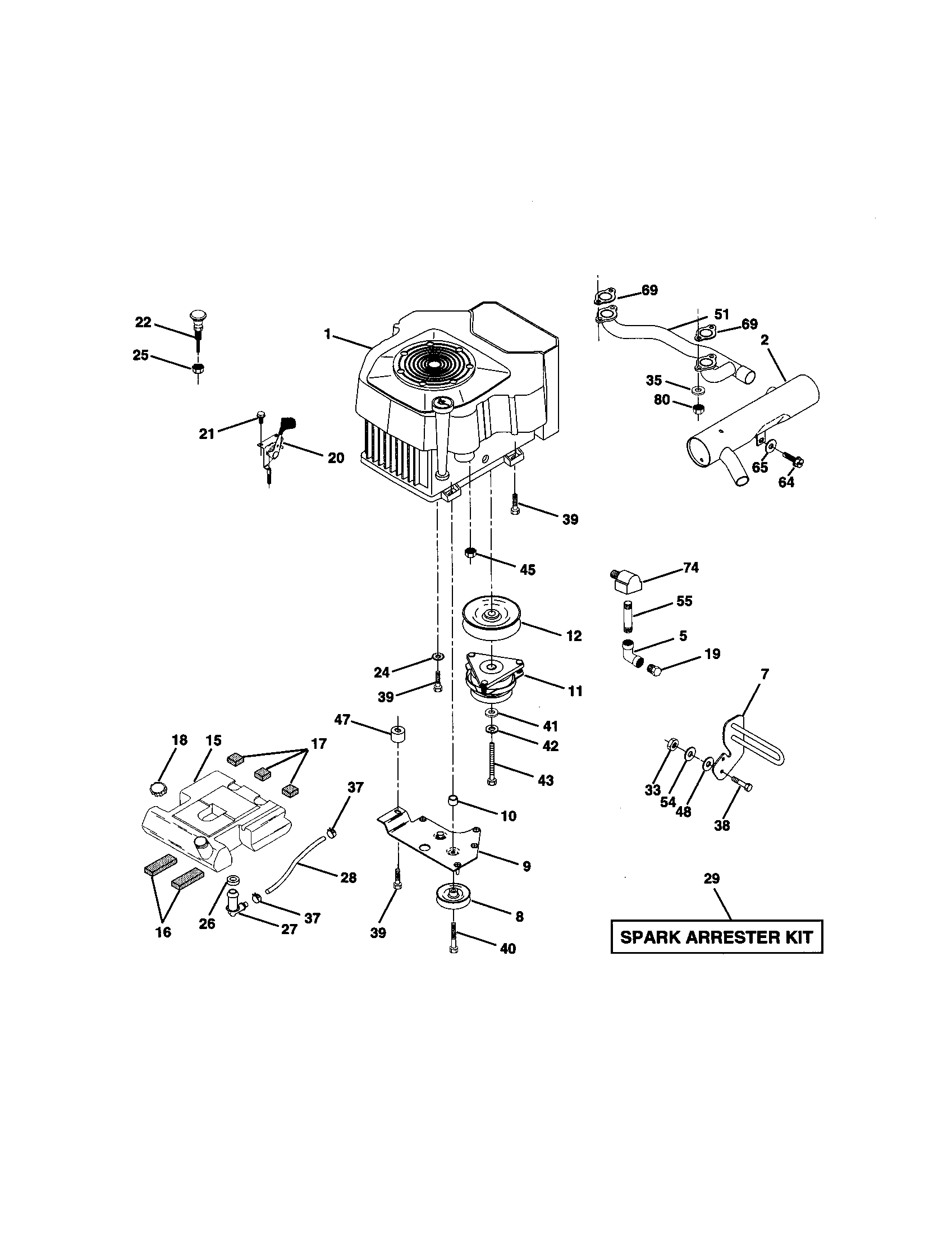 Craftsman 917273013 engine diagram
