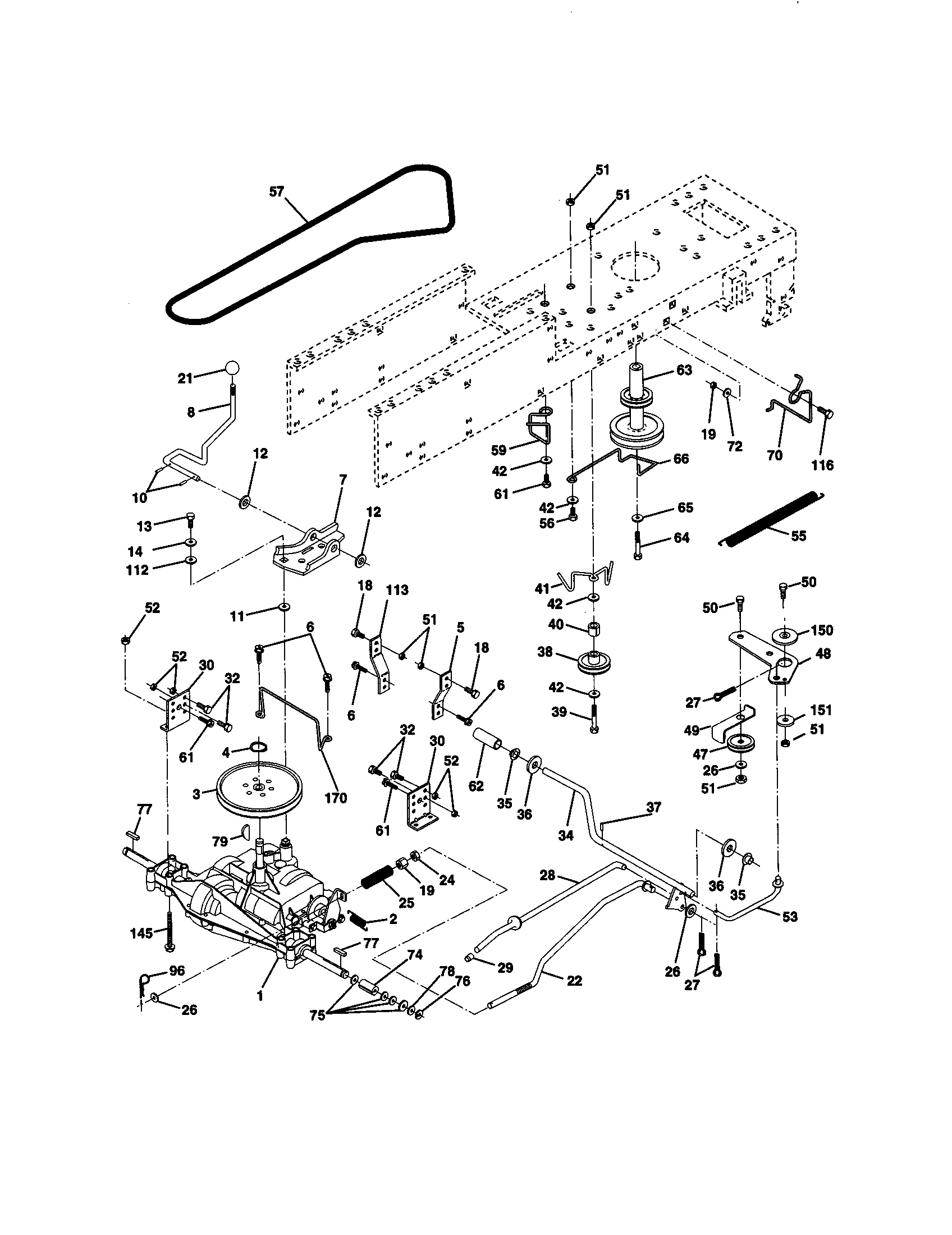 Craftsman 917270430 ground drive diagram