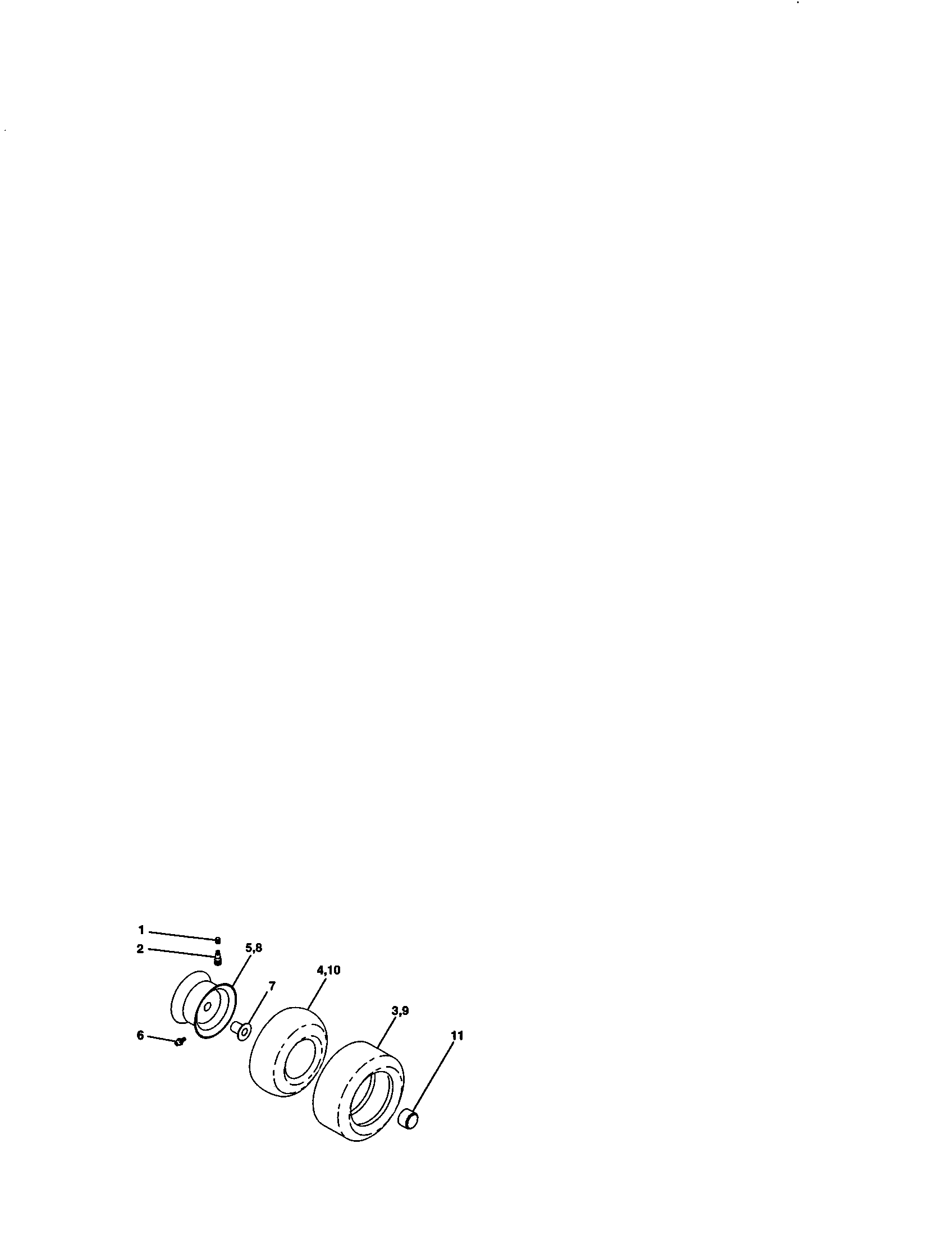 Craftsman 917270430 wheels and tires diagram