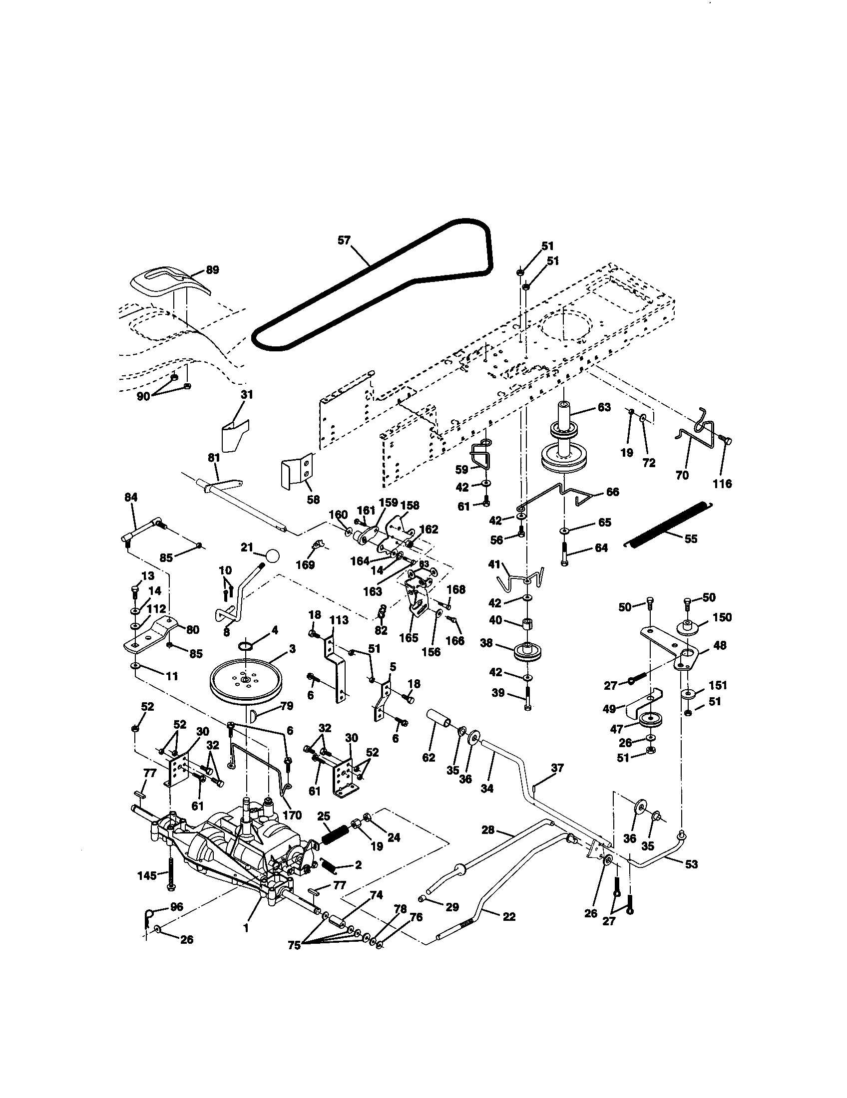 Craftsman 917271031 ground drive diagram