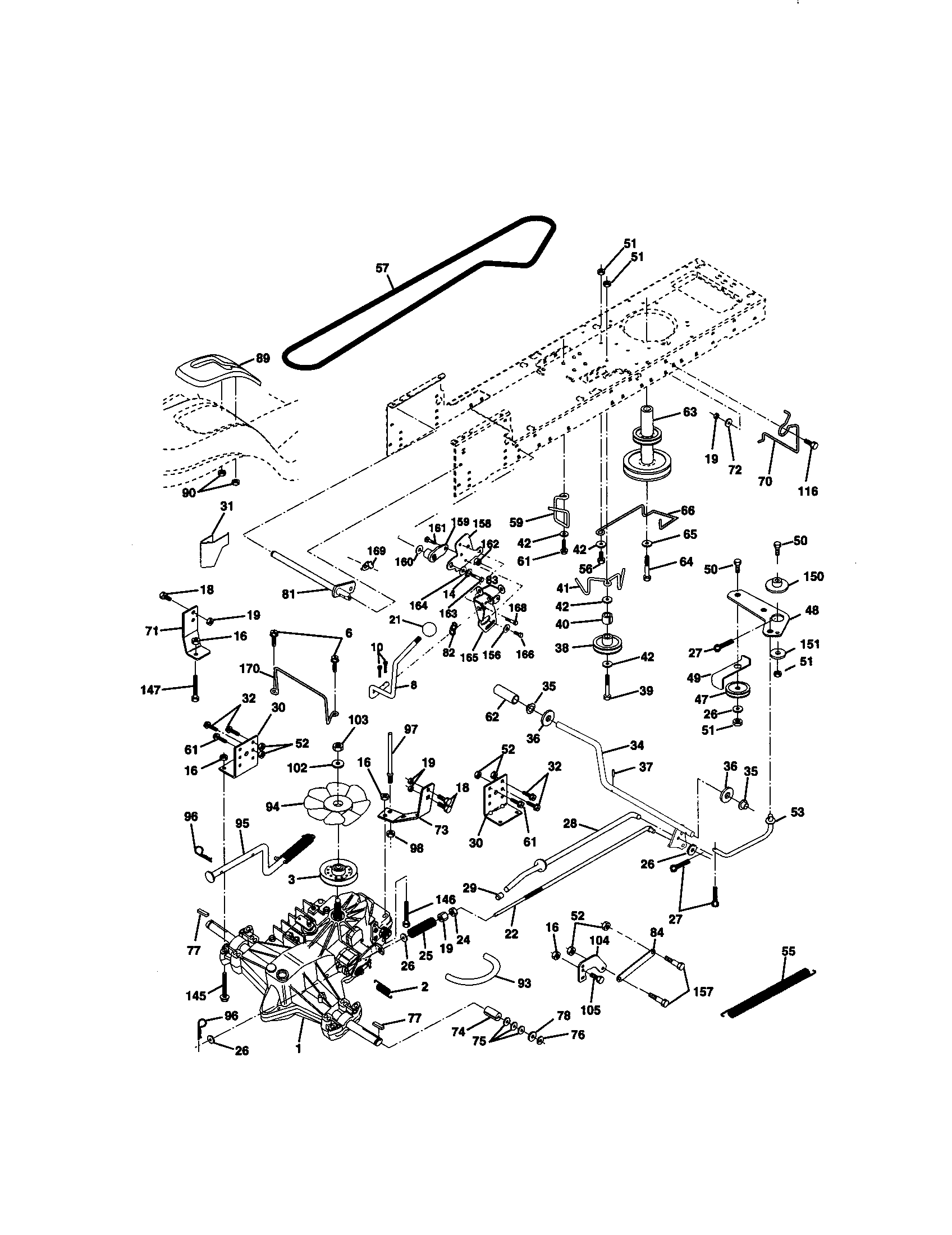 Craftsman 917271042 ground drive diagram