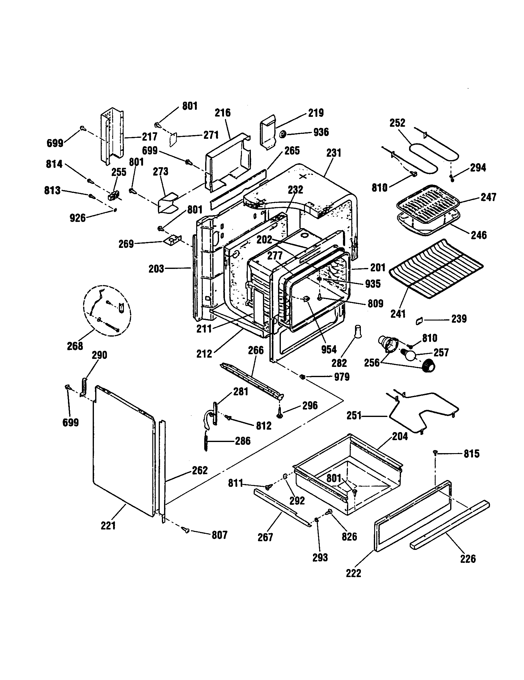 Kenmore 9114624194 body diagram