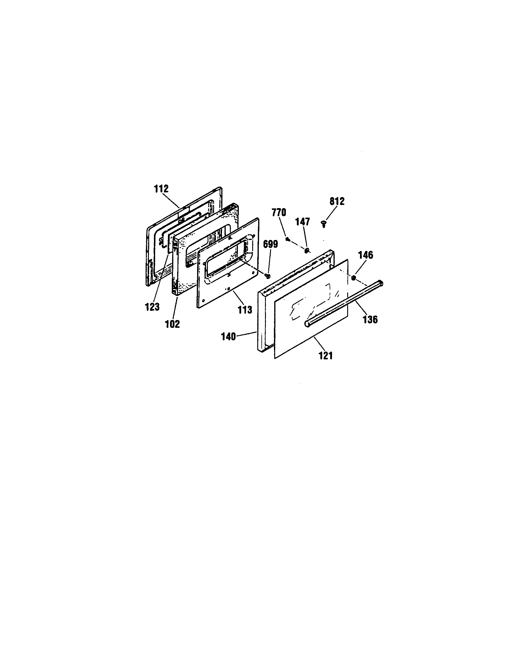 Kenmore 9114624194 door diagram