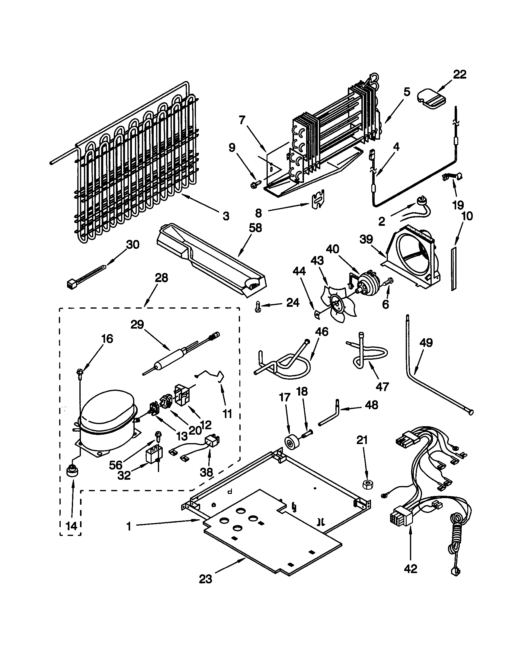 KitchenAid KTRV20MGBL01 unit diagram
