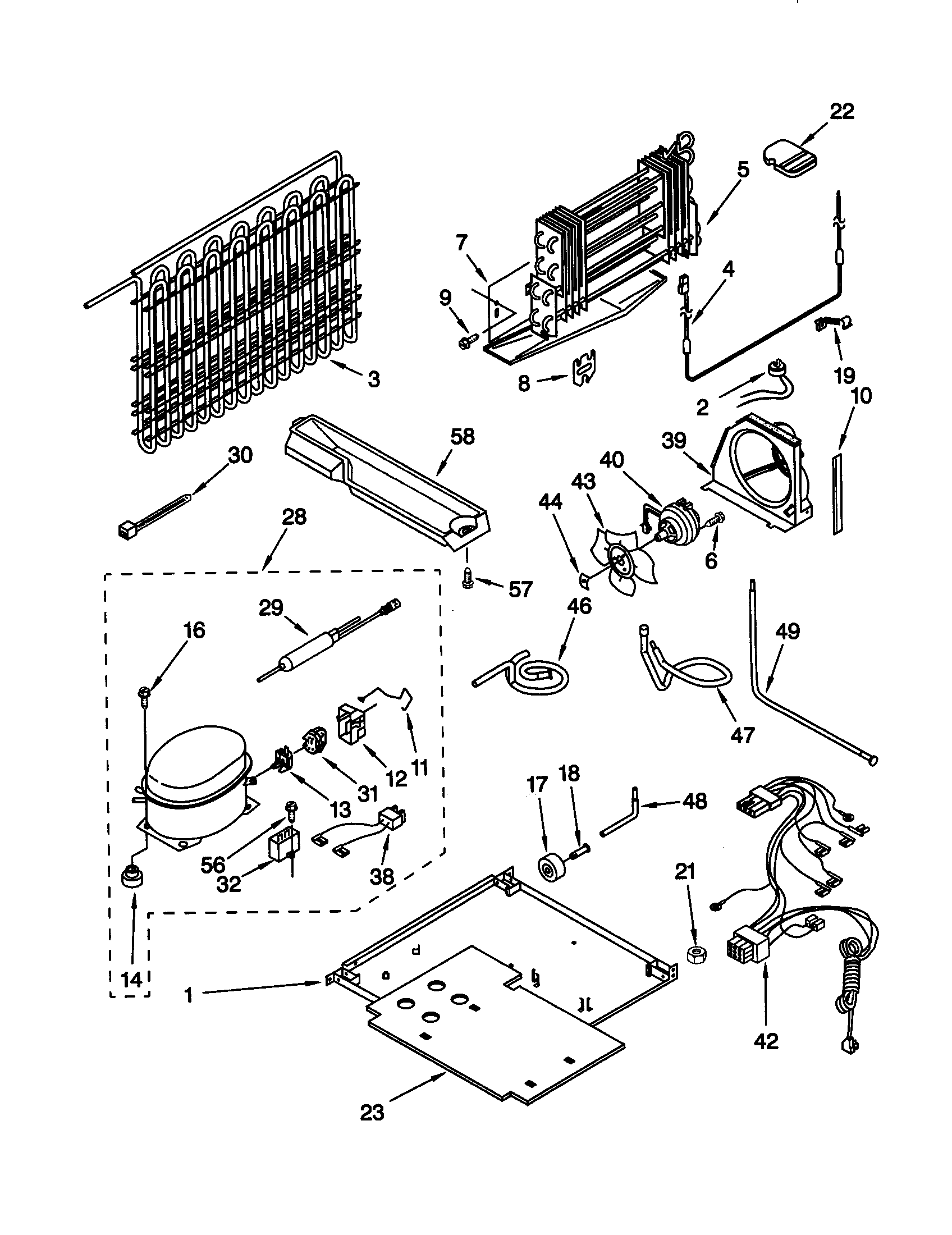 KitchenAid KTRP22KGWH01 unit diagram
