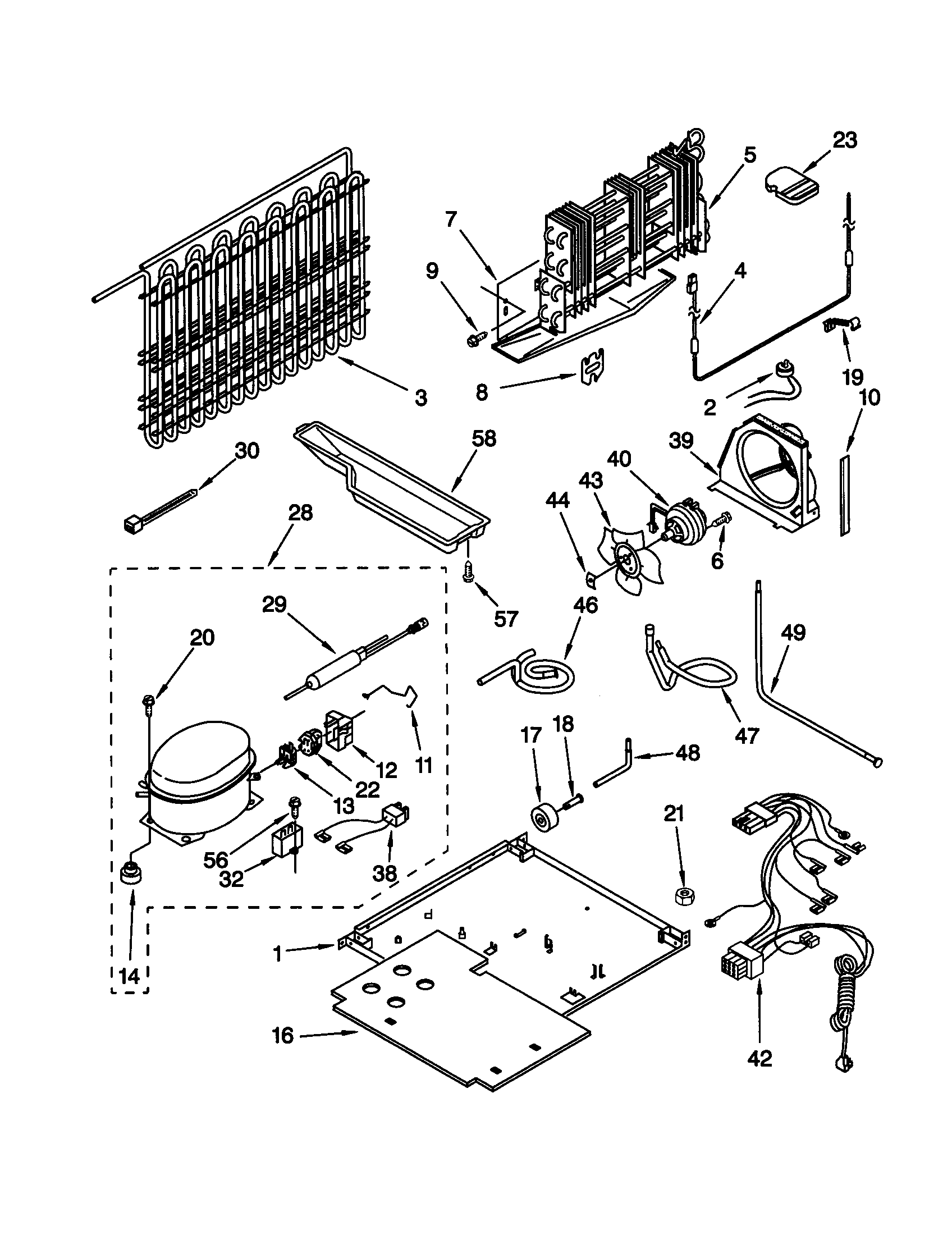 KitchenAid KTRS19MGAL01 unit diagram