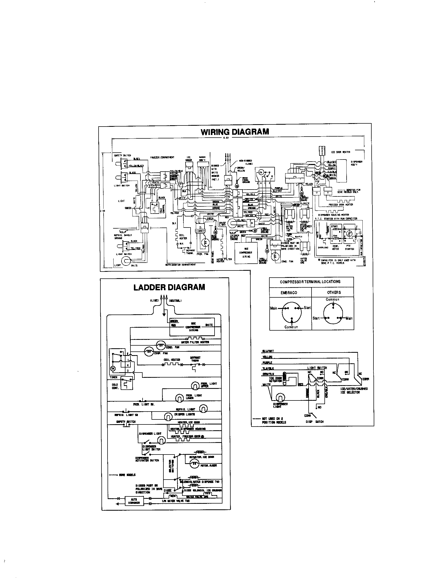 Kenmore 25358082894 wiring diagram