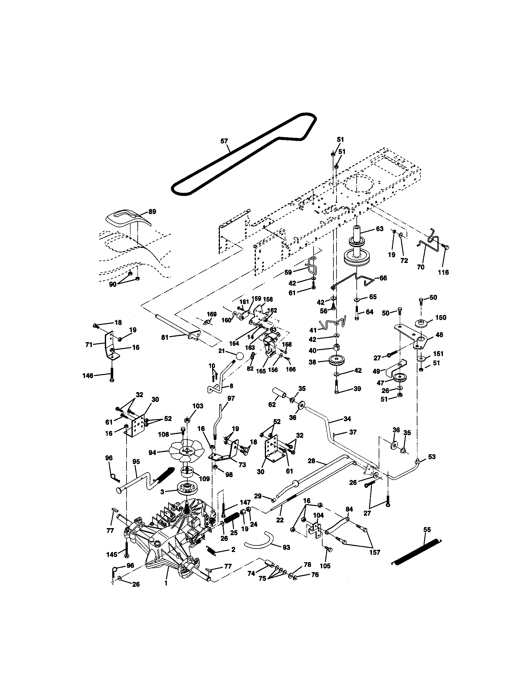 Craftsman 917270660 ground drive diagram