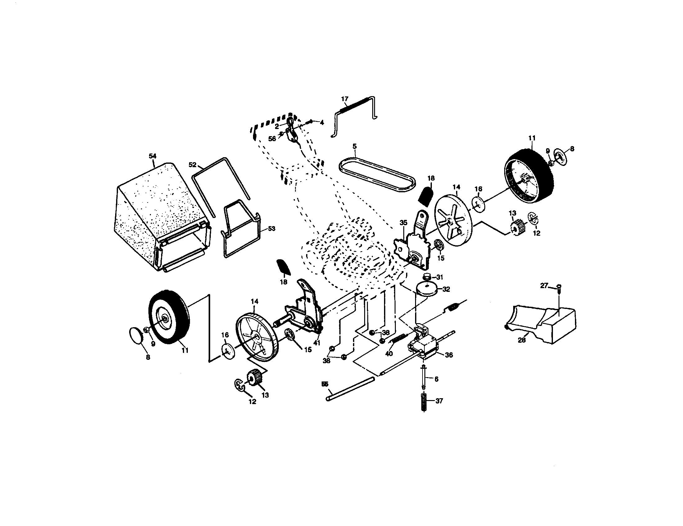 Craftsman 917377830 rotary mower parts diagram